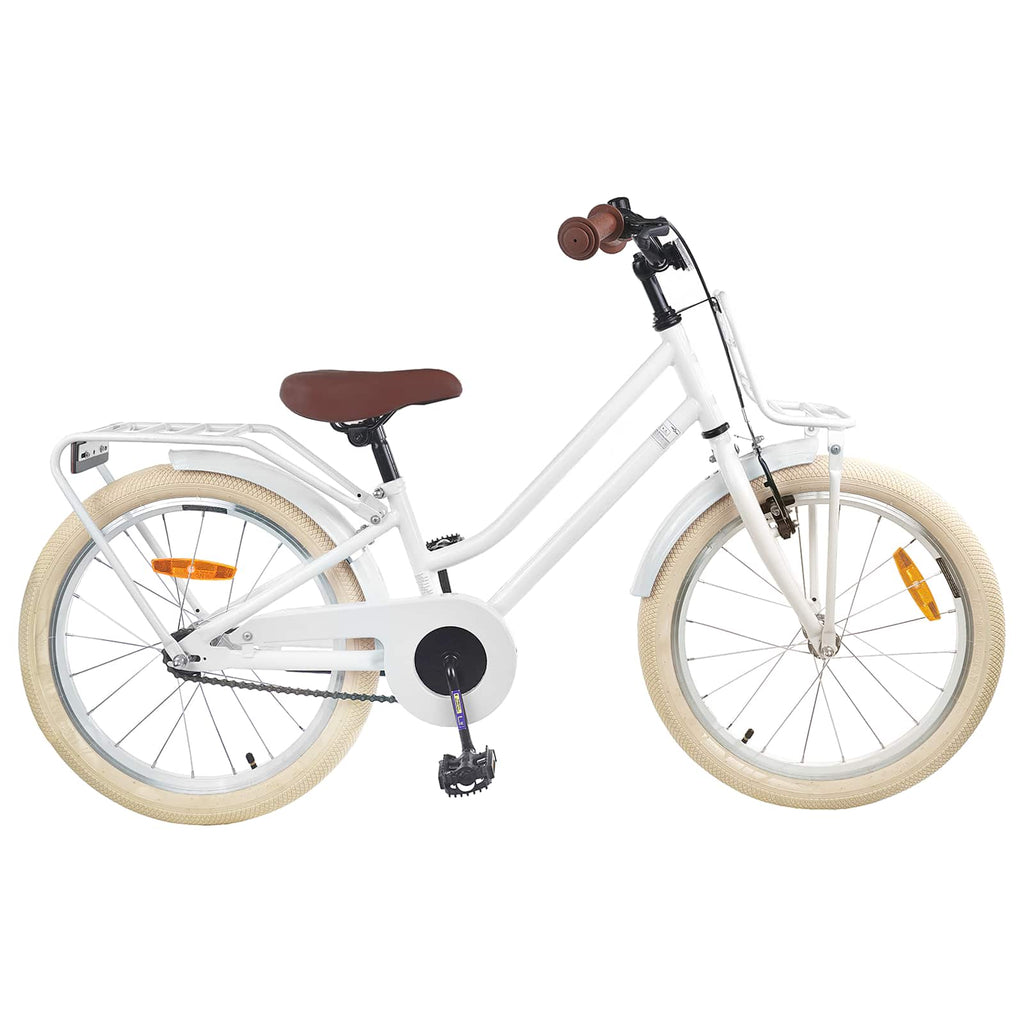Kinderfahrrad 18 Zoll für 5-7 Jahre alt Weiß