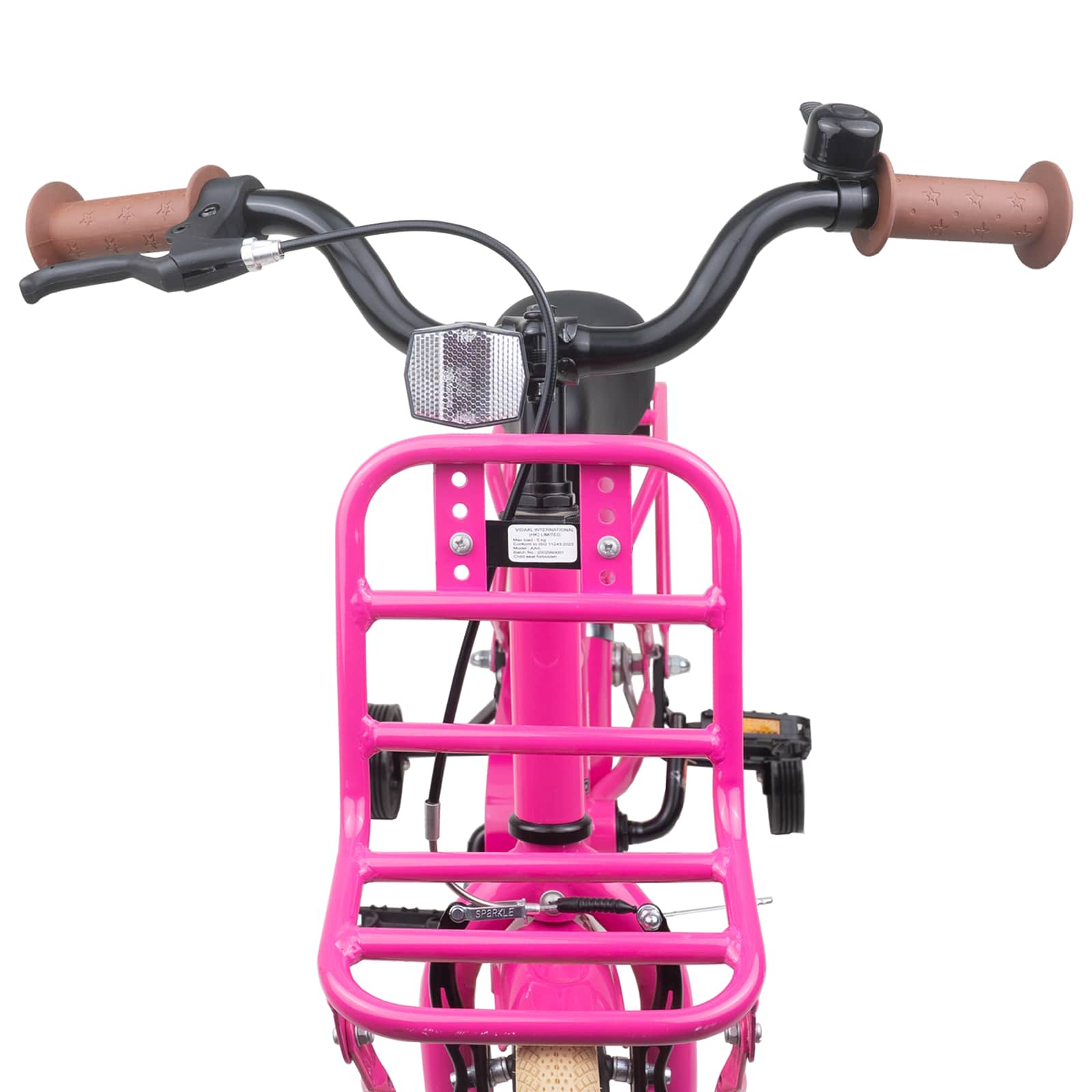 Kinderfahrrad 14 Zoll für 3-5 Jahre alt Dunkelrosa