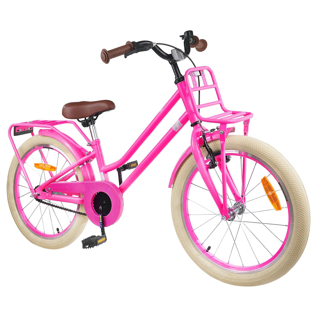 Kinderfahrrad 18 Zoll für 5-7 Jahre alt Dunkelrosa
