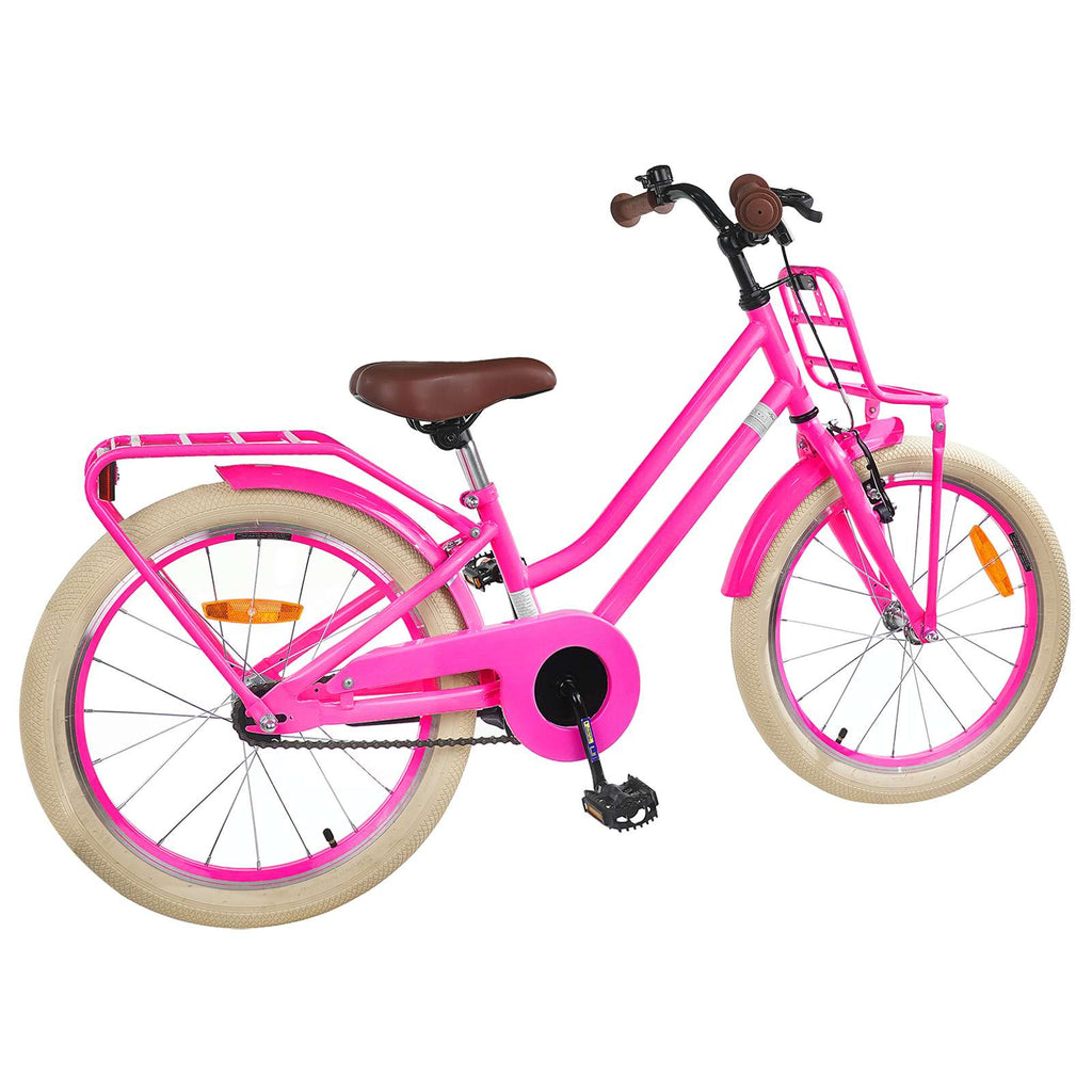Kinderfahrrad 18 Zoll für 5-7 Jahre alt Dunkelrosa