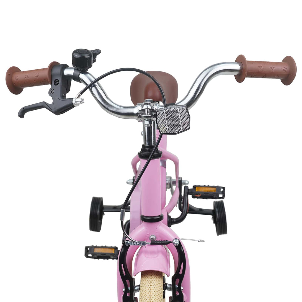 Kinderfahrrad 14 Zoll für 3-5 Jahre alt Hellrosa