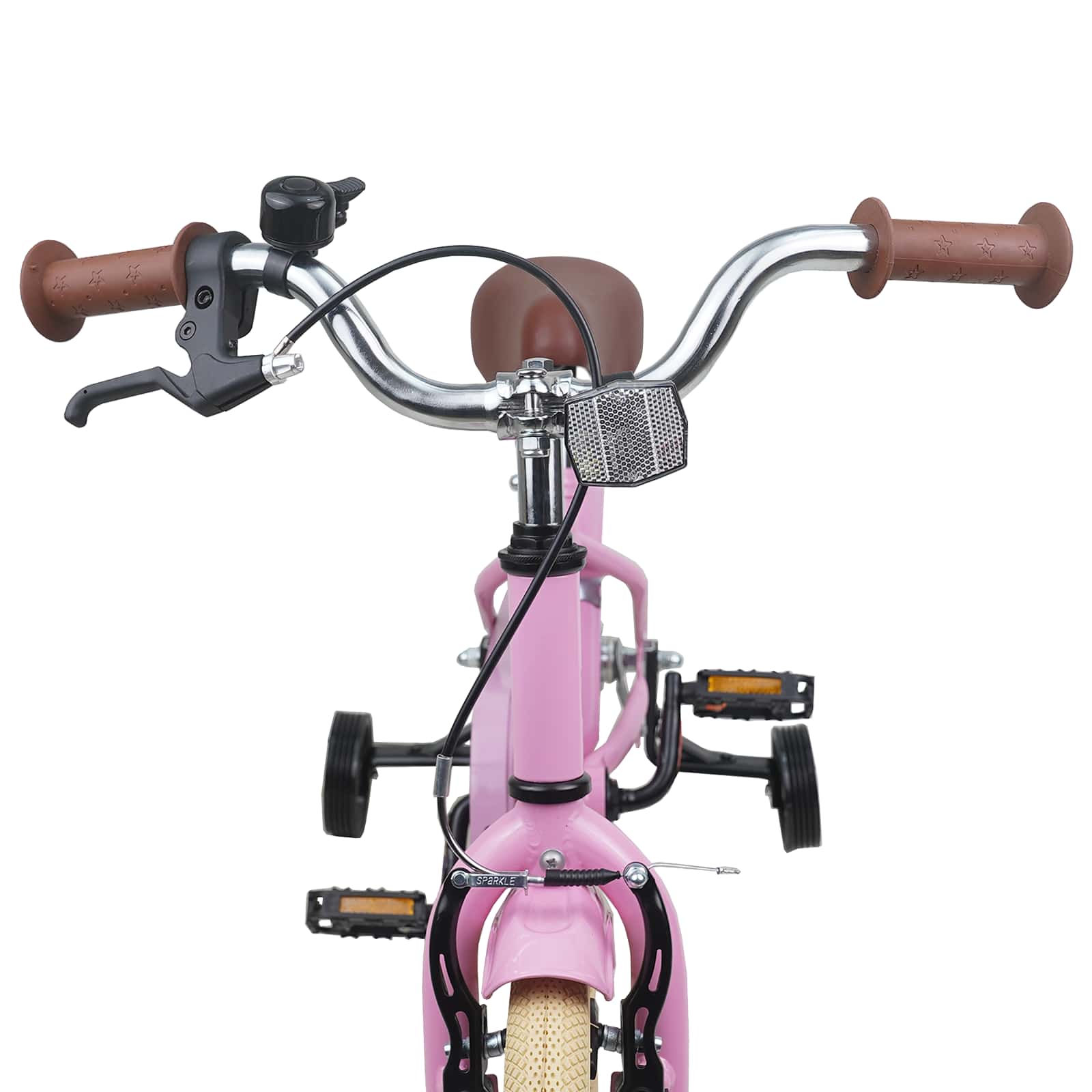 Kinderfahrrad 14 Zoll für 3-5 Jahre alt Hellrosa