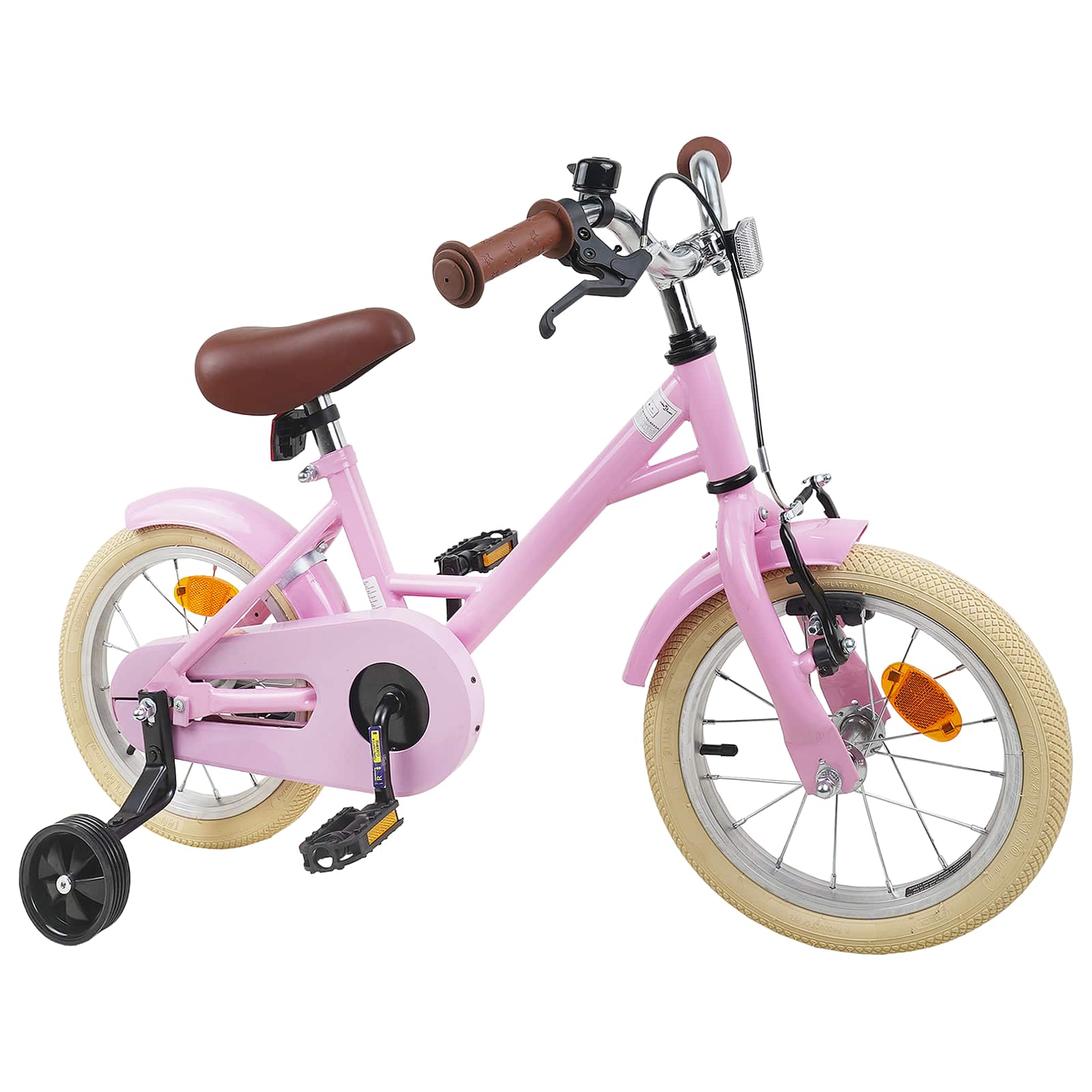 Kinderfahrrad 16 Zoll für 4-6 Jahre alt Hellrosa