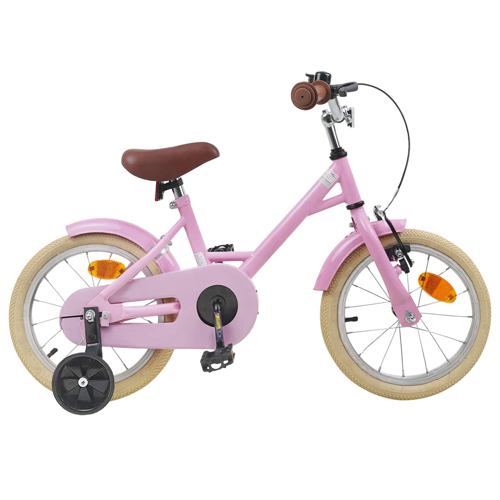 Kinderfahrrad 16 Zoll für 4-6 Jahre alt Hellrosa