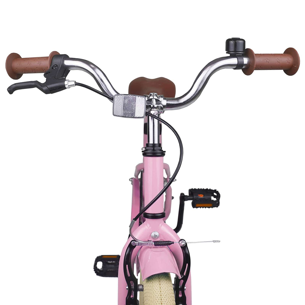 Kinderfahrrad 18 Zoll für 5-7 Jahre alt Hellrosa