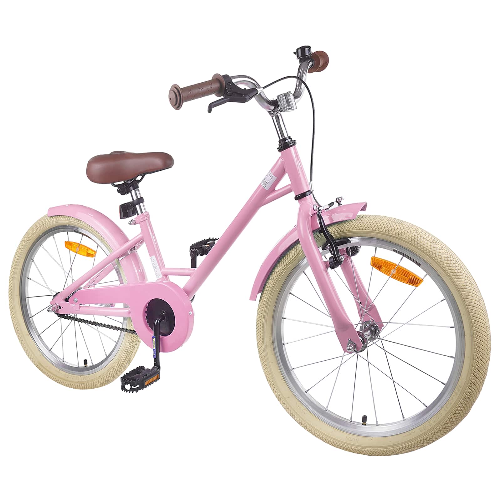 Kinderfahrrad 18 Zoll für 5-7 Jahre alt Hellrosa