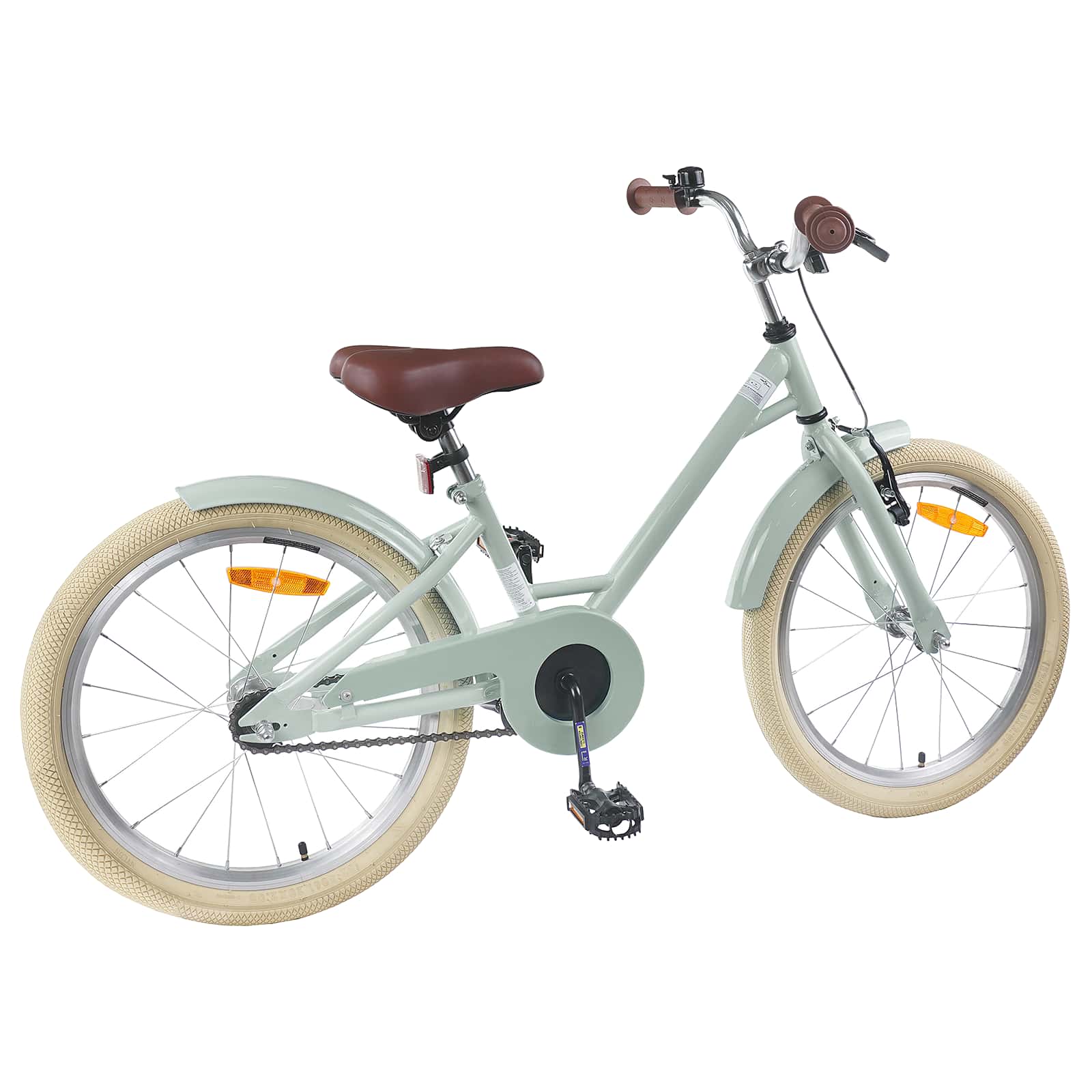 Kinderfahrrad 18 Zoll für 5-7 Jahre alt Hellgrün