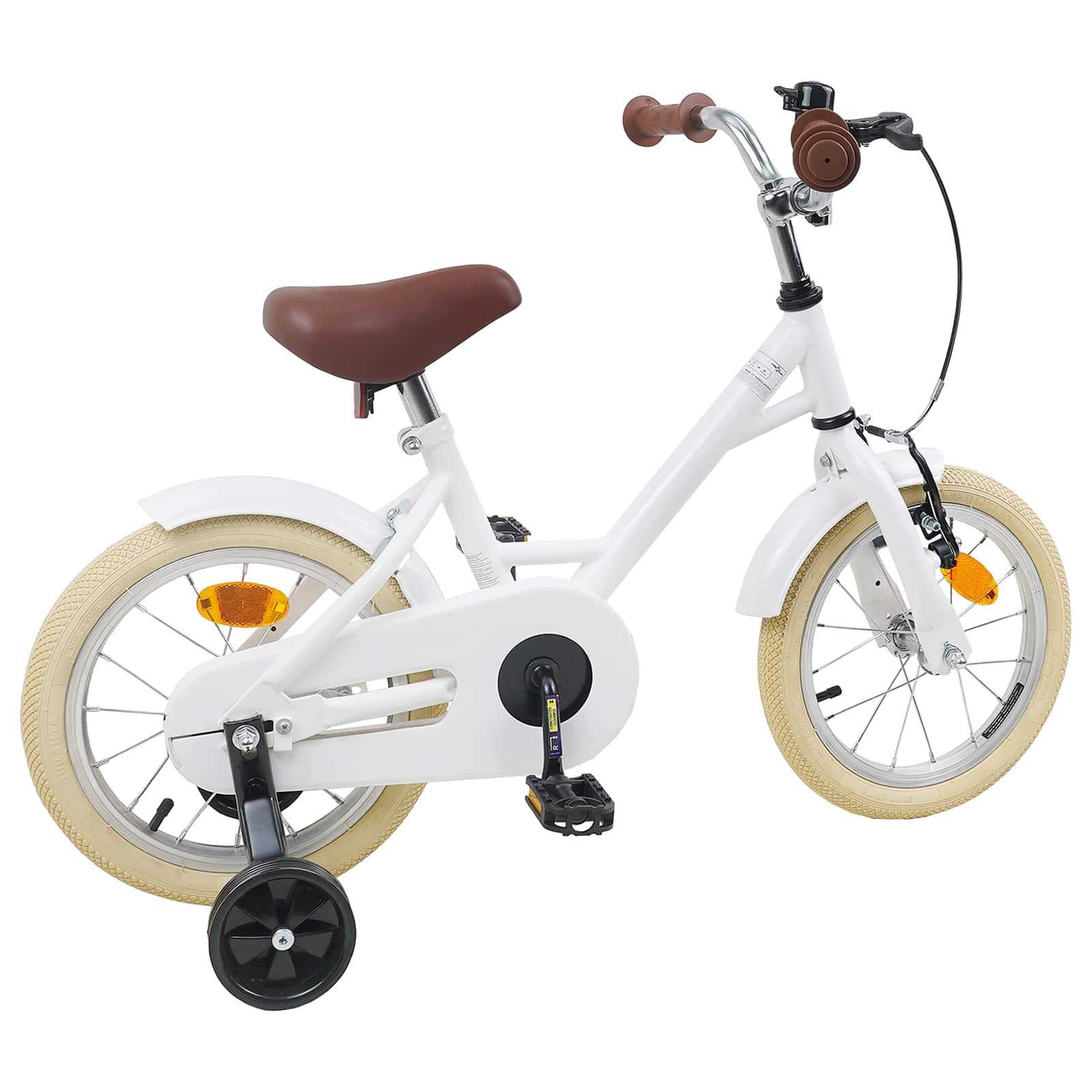 Kinderfahrrad 14 Zoll für 3-5 Jahre alt Weiß