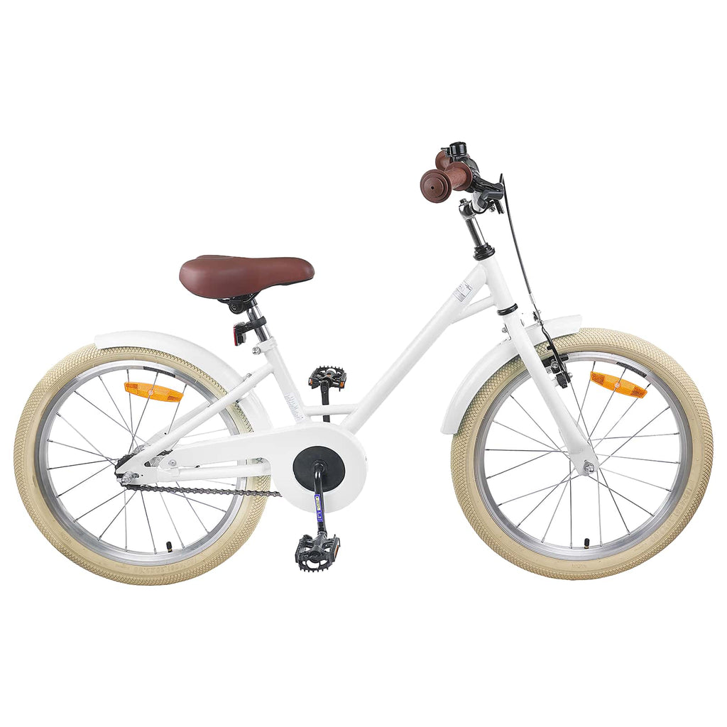 Kinderfahrrad 18 Zoll für 5-7 Jahre alt Weiß