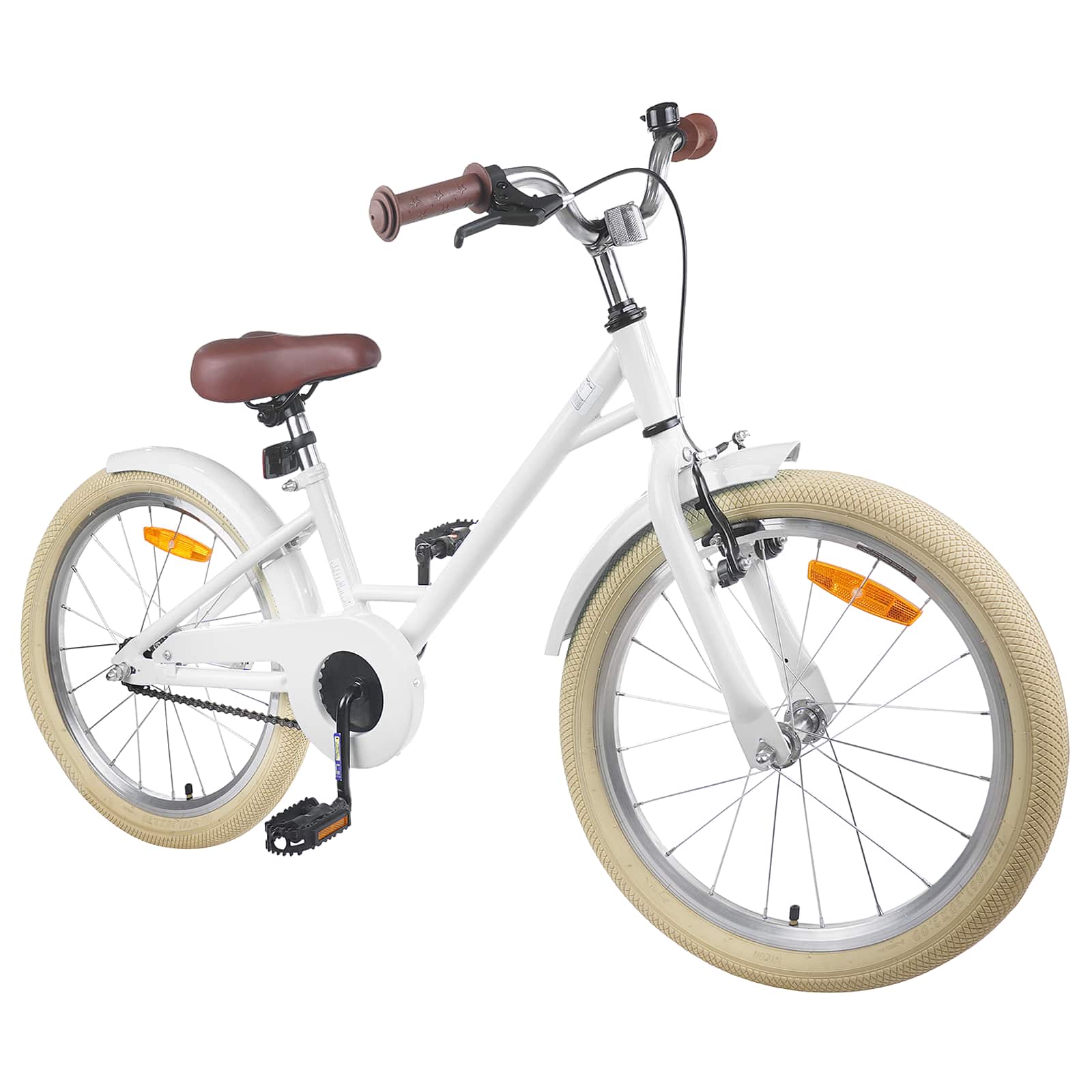 Kinderfahrrad 20 Zoll für 6-11 Jahre alt Weiß