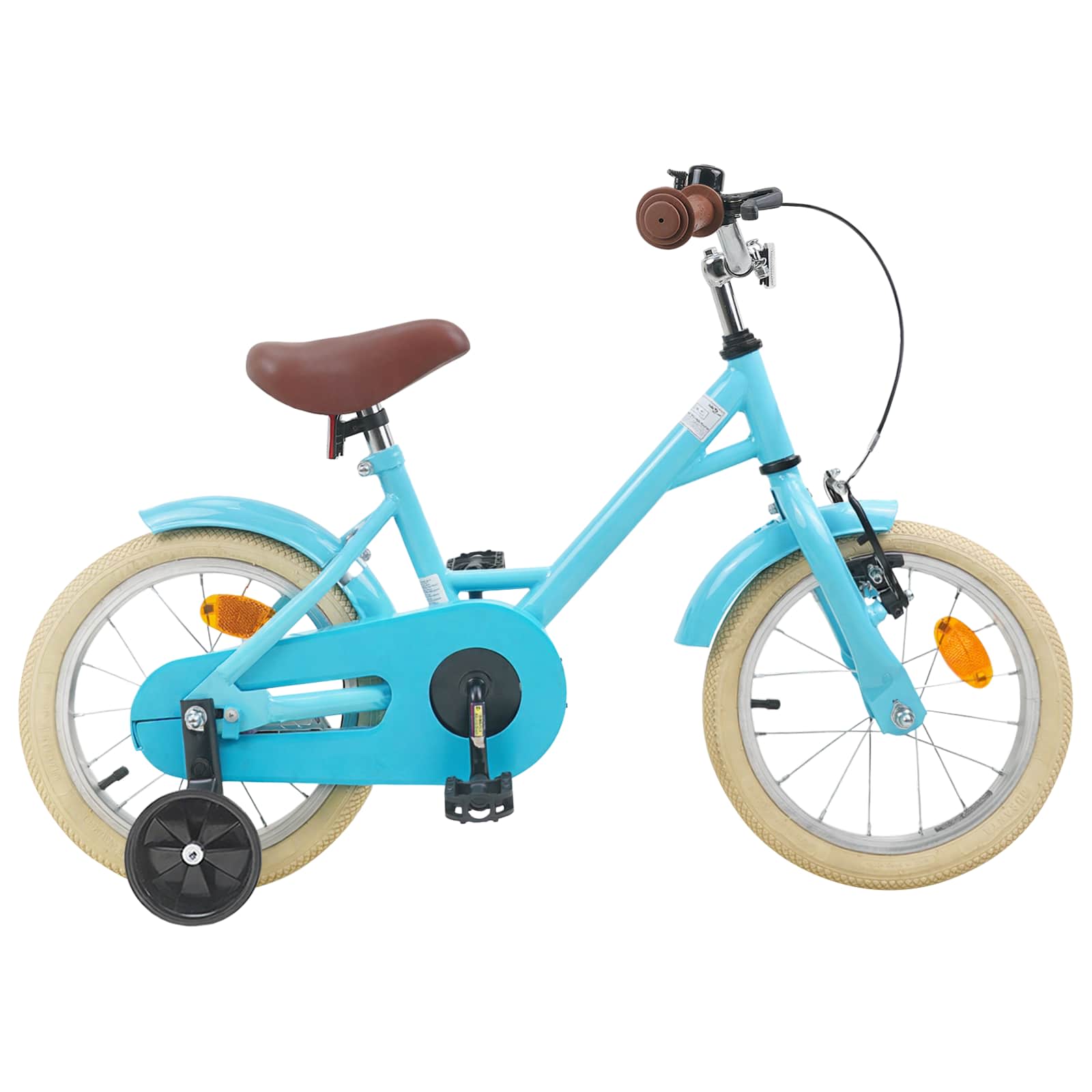 Kinderfahrrad 14 Zoll für 3-5 Jahre alt Himmelblau