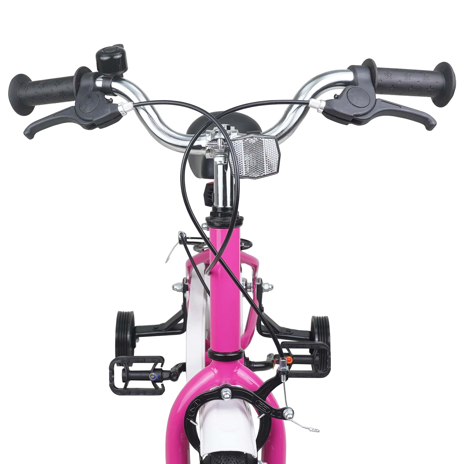 Kinderfahrrad 12 Zoll für 2-4 Jahre alt Pink Weiß