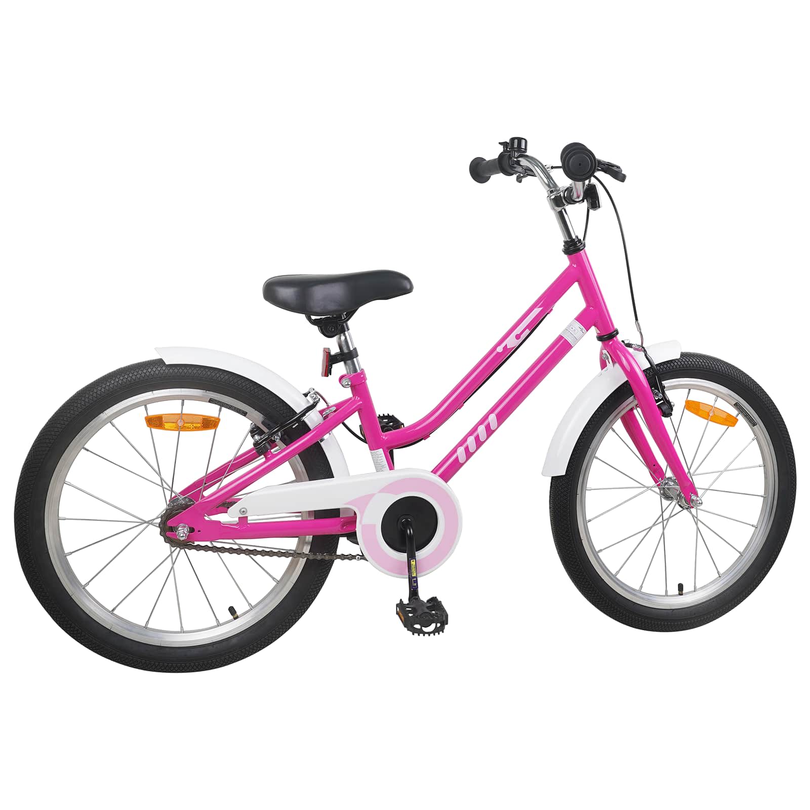 Kinderfahrrad 20 Zoll für 6-11 Jahre alt Pink Weiß