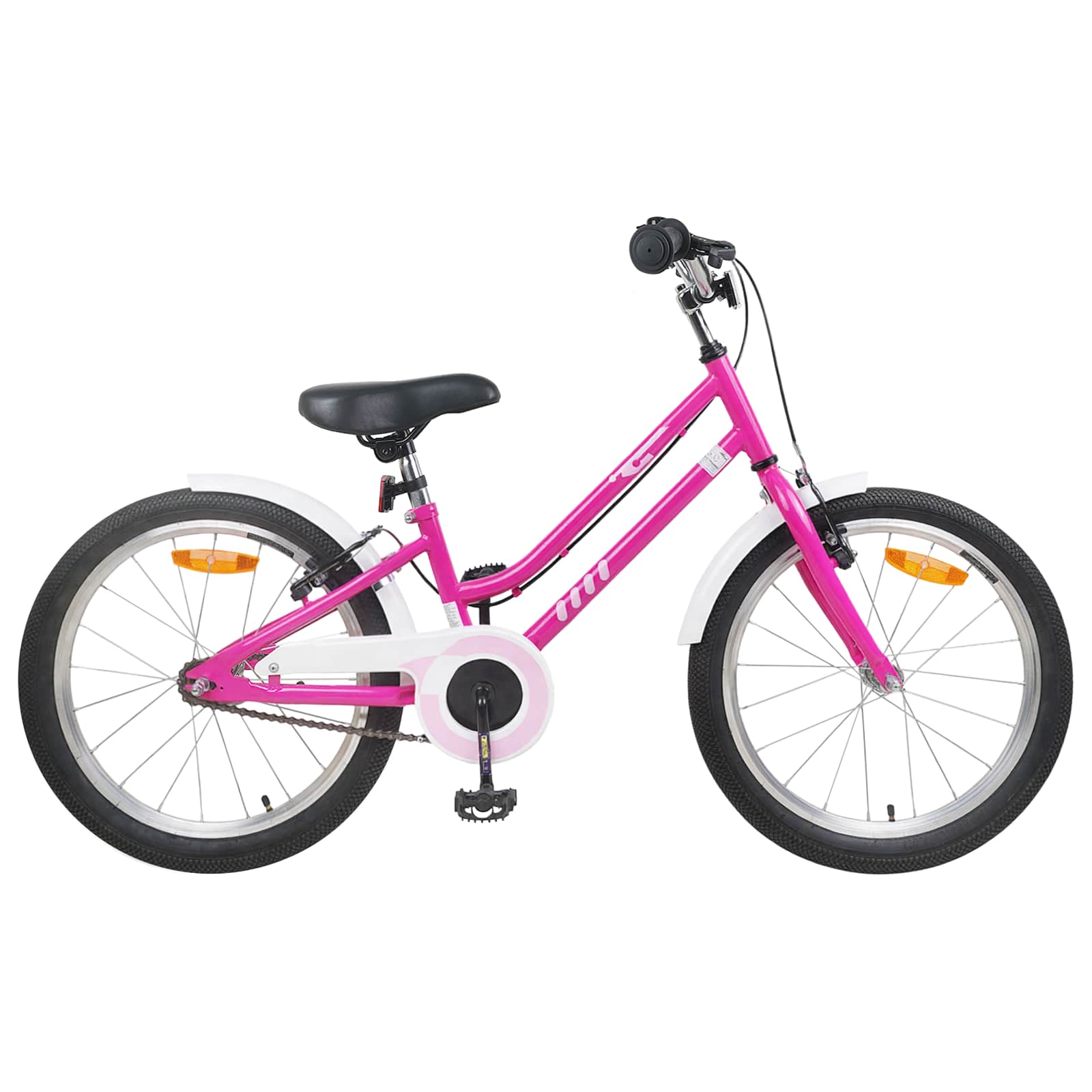 Kinderfahrrad 24 Zoll für 8-12 Jahre alt Pink Weiß