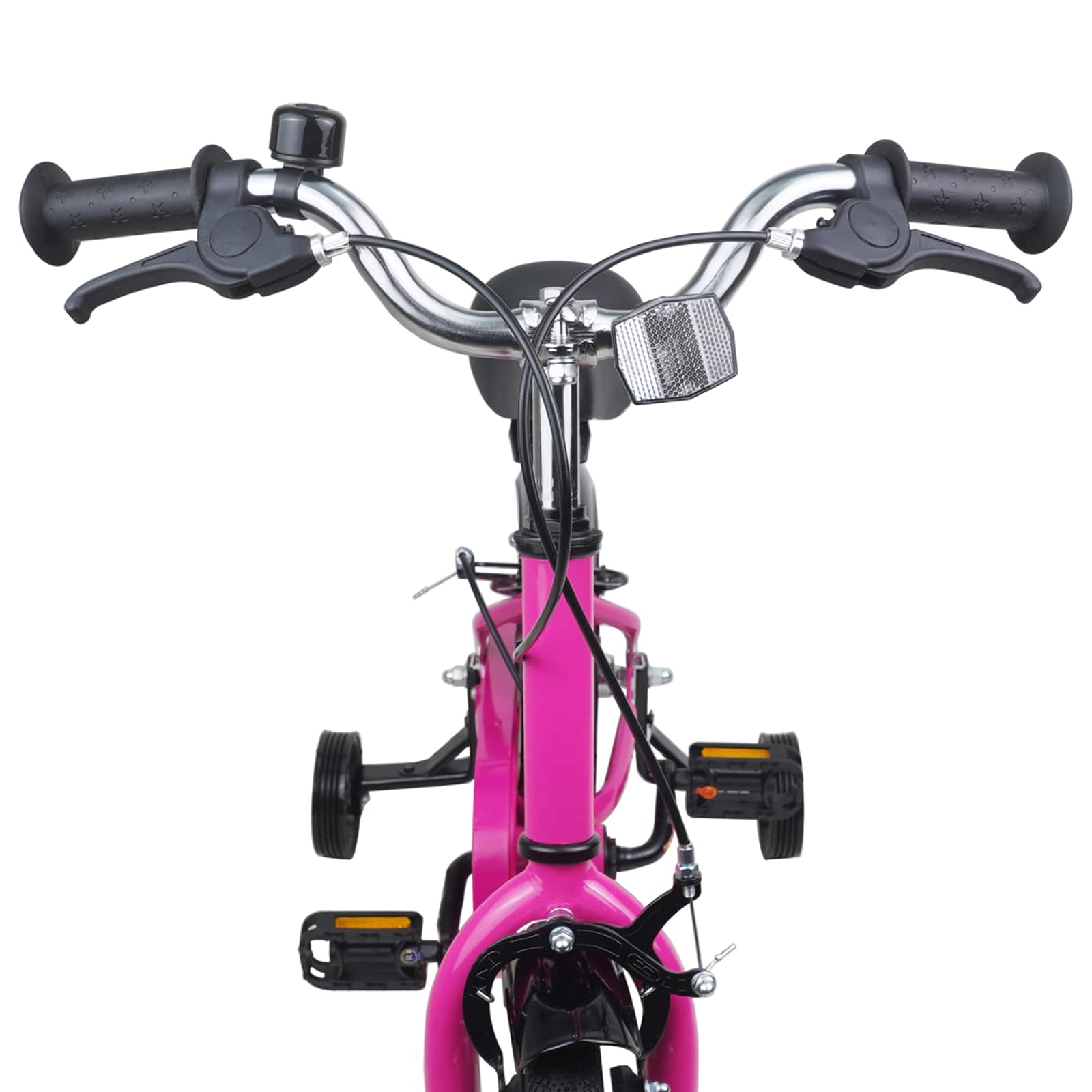 Kinderfahrrad 16 Zoll für 4-6 Jahre alt Pink Schwarz
