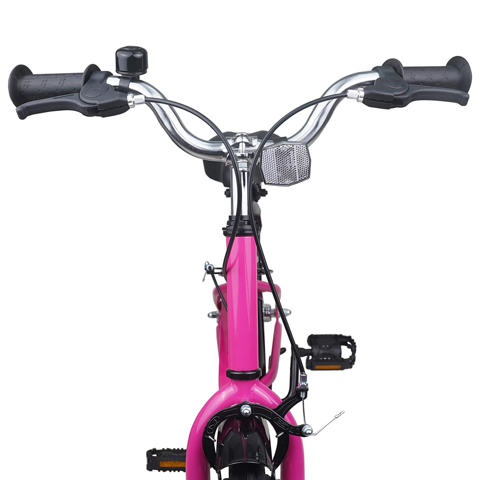 Kinderfahrrad 18 Zoll für 5-7 Jahre alt Pink Schwarz