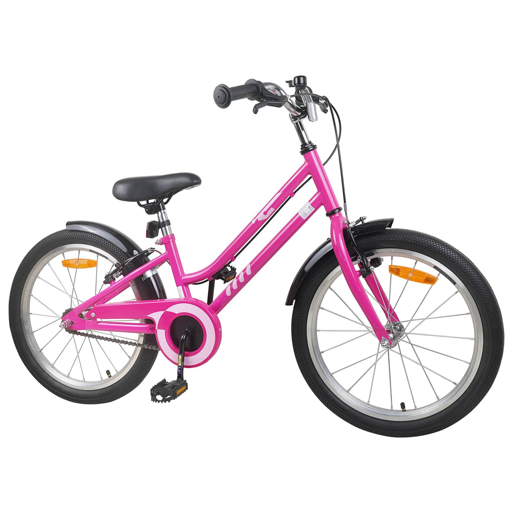 Kinderfahrrad 20 Zoll für 6-11 Jahre alt Pink Schwarz