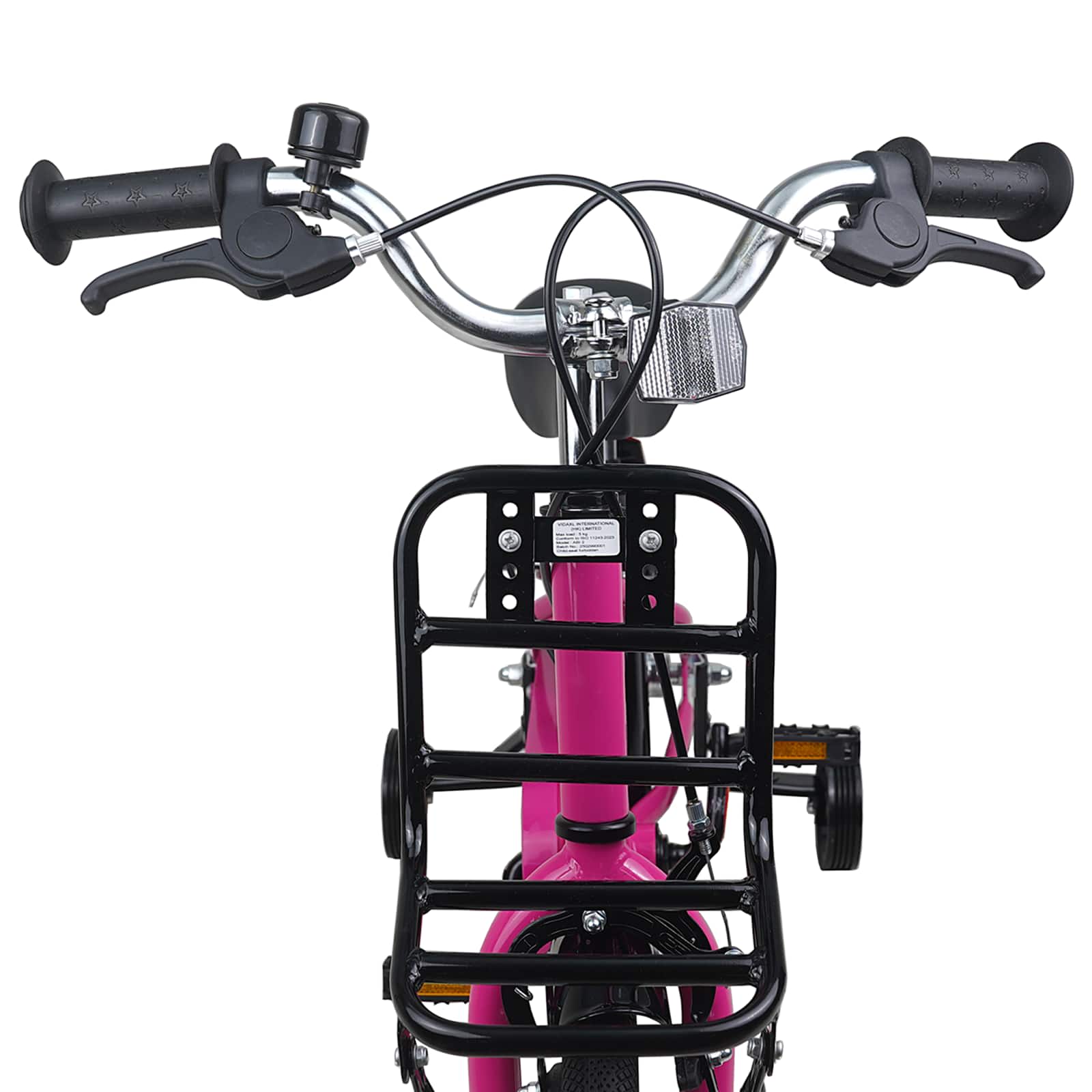 Kinderfahrrad 14 Zoll für 3-5 Jahre alt Rosa und Schwarz