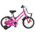 Kinderfahrrad 14 Zoll für 3-5 Jahre alt Rosa und Schwarz