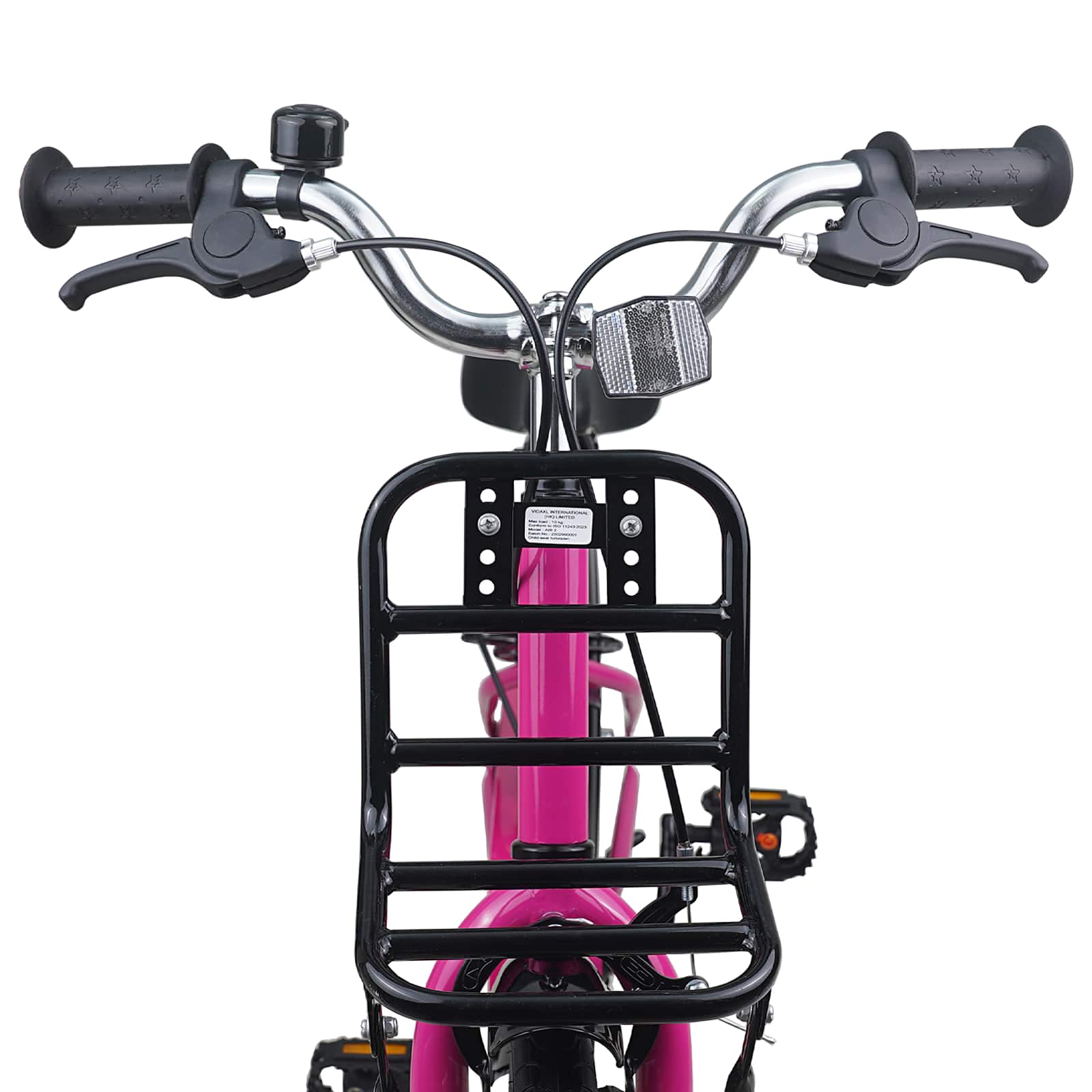 Kinderfahrrad 18 Zoll für 5-7 Jahre alt Rosa und Schwarz