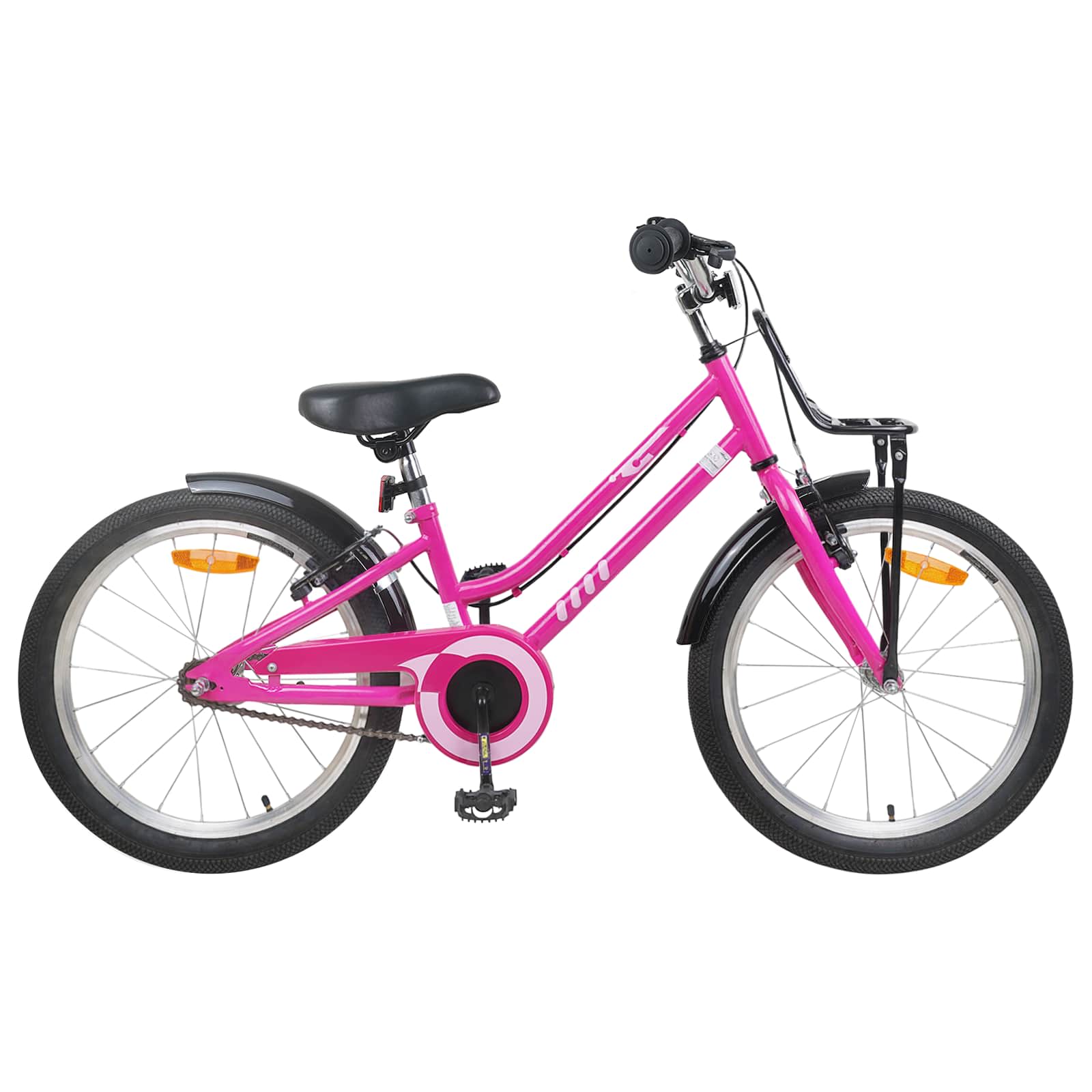 Kinderfahrrad 22 Zoll für 7-12 Jahre alt Pink Schwarz
