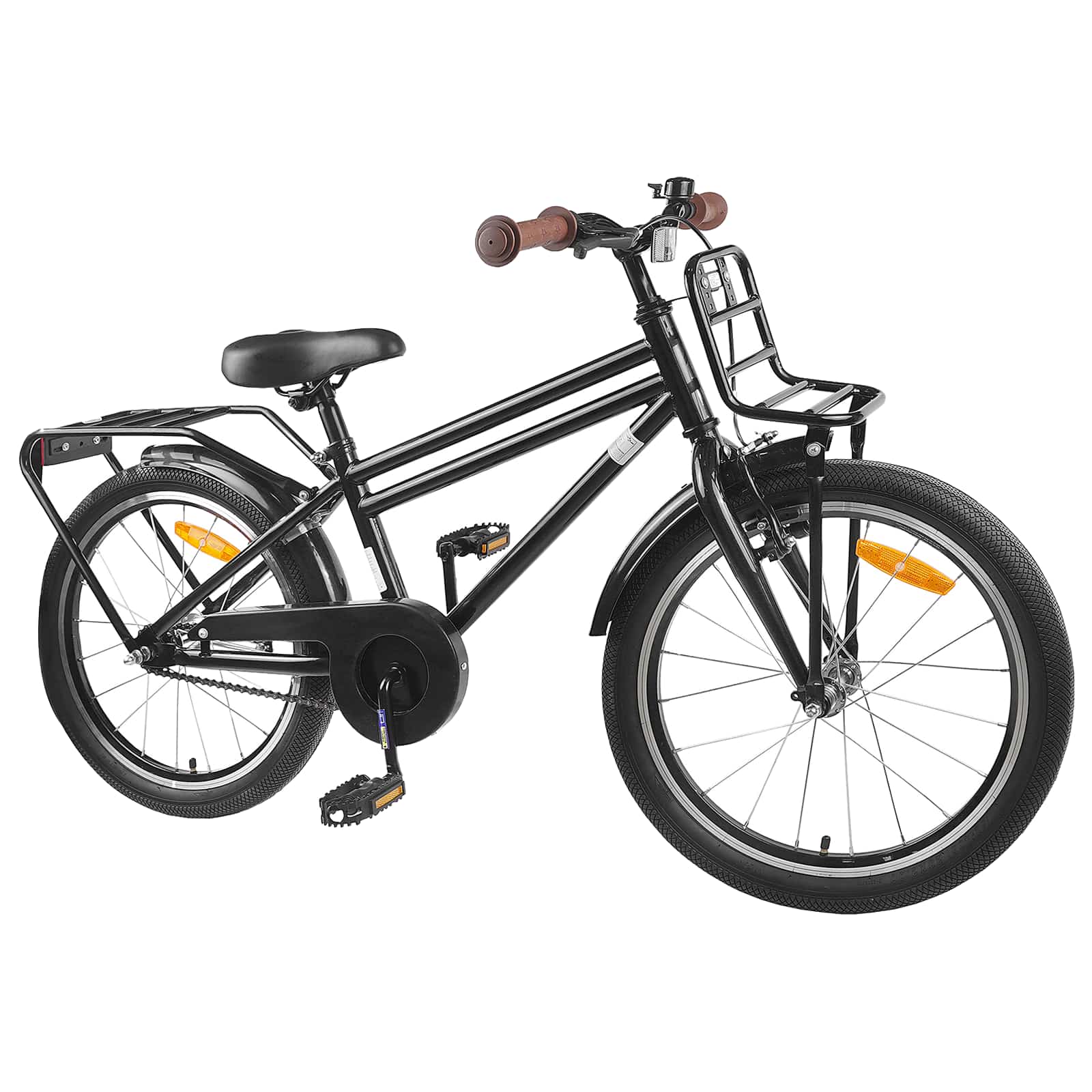 Kinderfahrrad 20 Zoll für 6-11 Jahre alt Schwarz