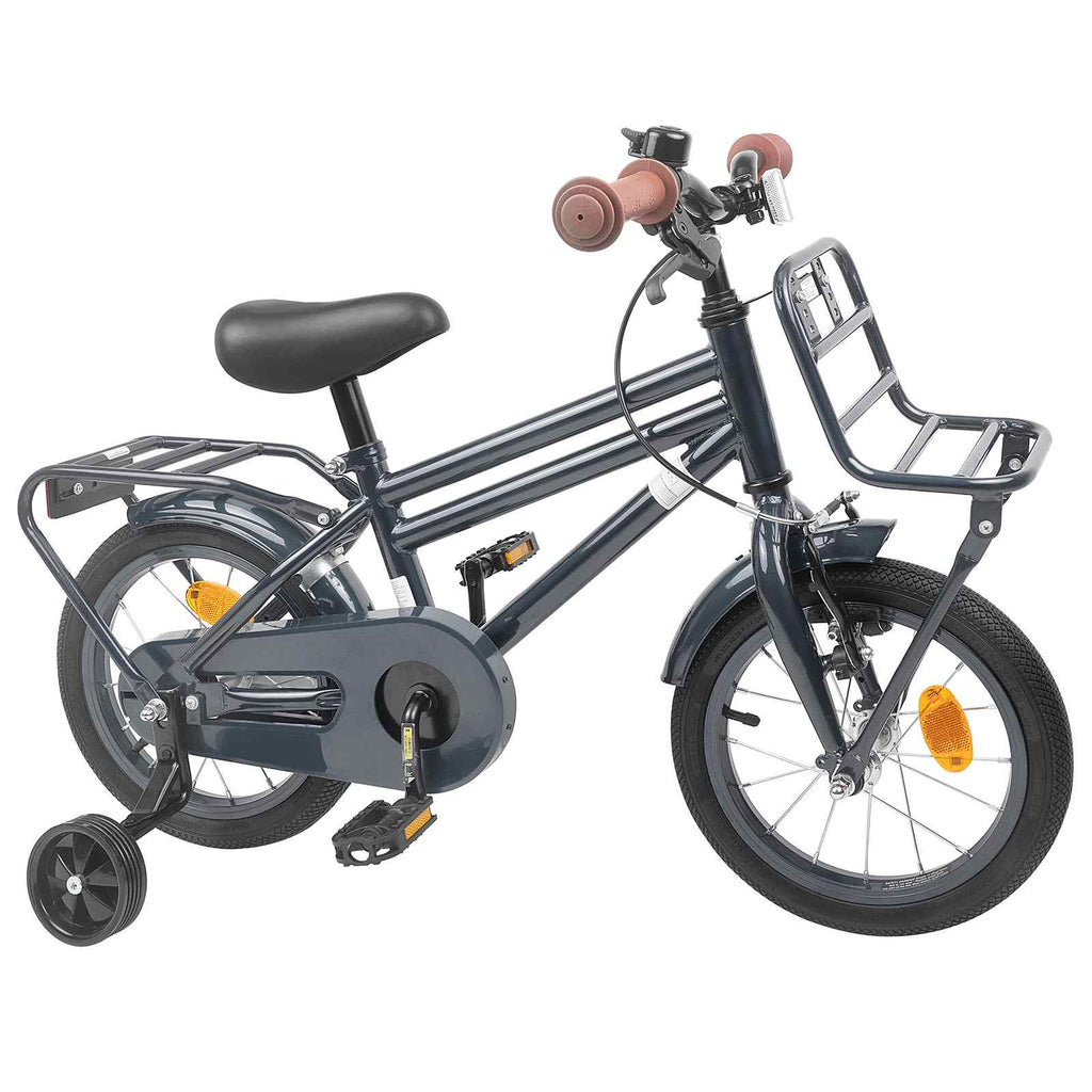 Kinderfahrrad 12 Zoll für 2-4 Jahre alt Dunkelgrau