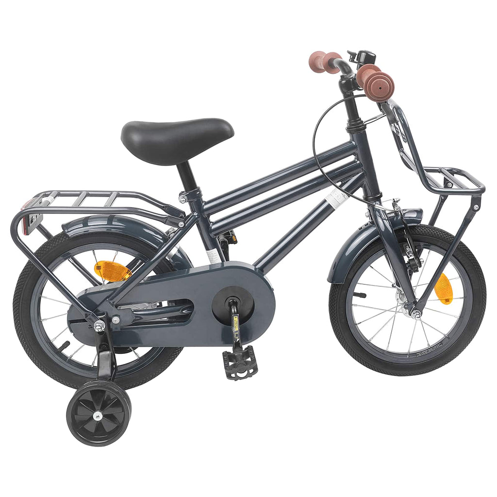 Kinderfahrrad 14 Zoll für 3-5 Jahre alt Dunkelgrau