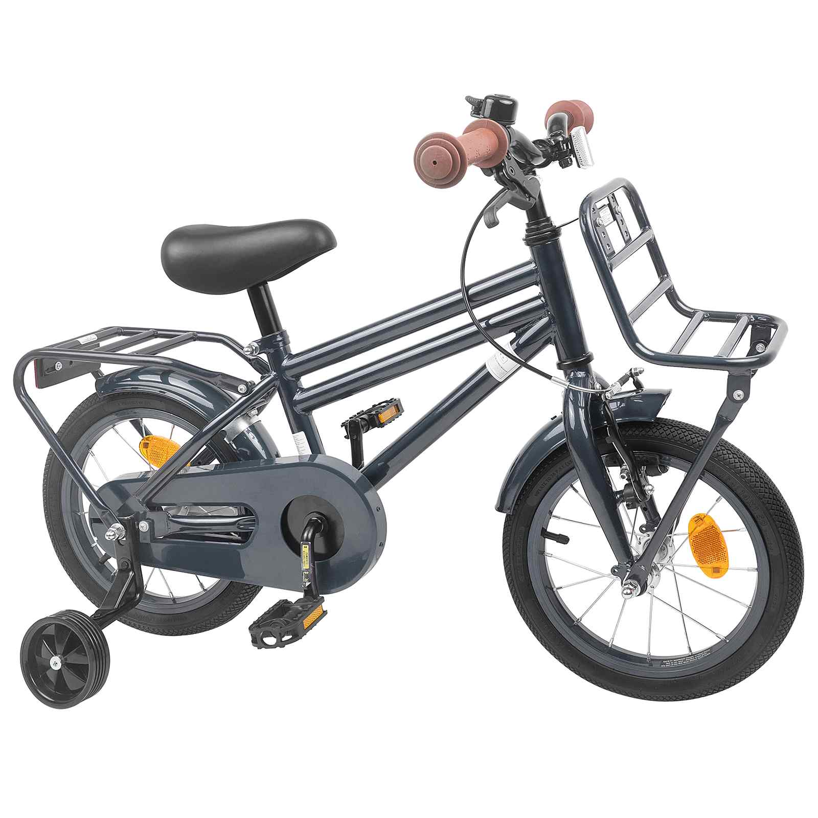 Kinderfahrrad 16 Zoll für 4-6 Jahre alt Dunkelgrau