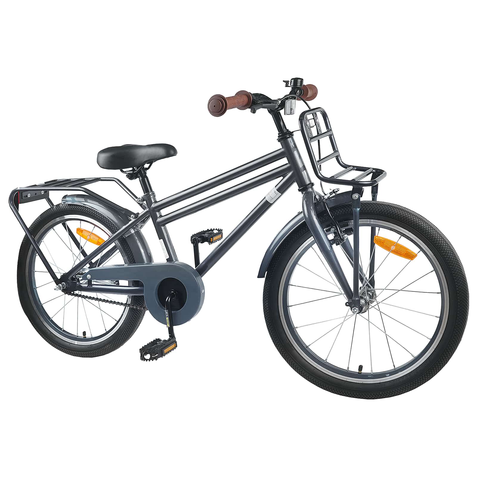 Kinderfahrrad 18 Zoll für 5-7 Jahre alt Dunkelgrau