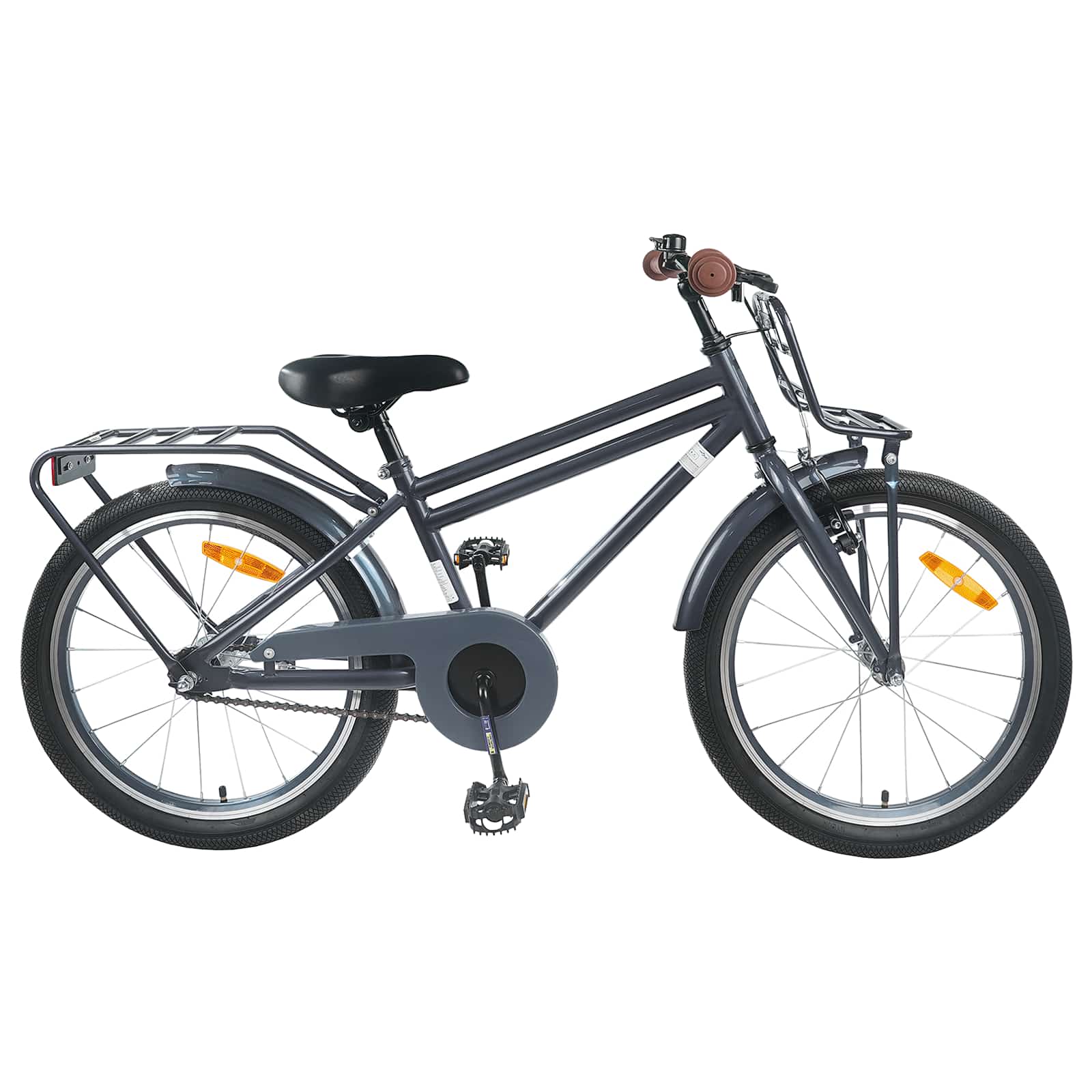 Kinderfahrrad 18 Zoll für 5-7 Jahre alt Dunkelgrau
