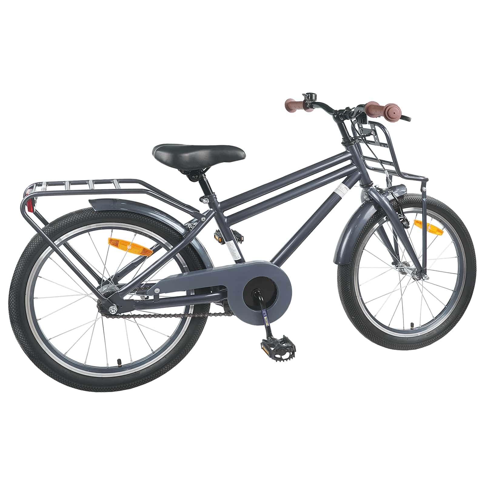 Kinderfahrrad 22 Zoll für 7-12 Jahre alt Dunkelgrau