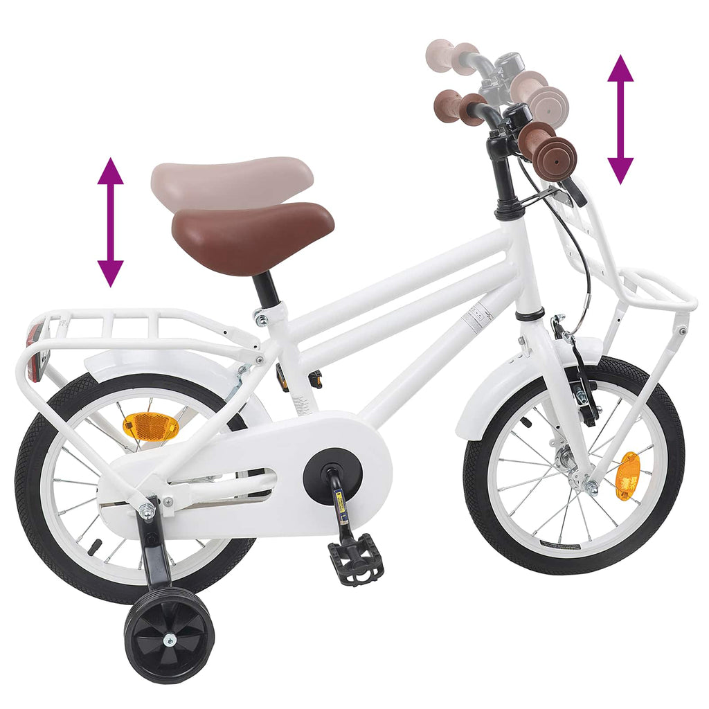 Kinderfahrrad 14 Zoll für 3-5 Jahre alt Weiß
