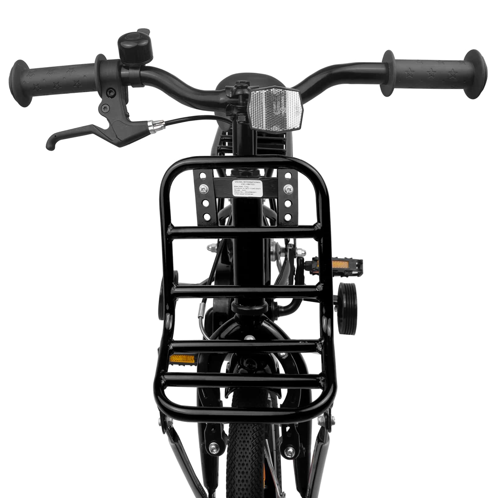 Kinderfahrrad 14 Zoll für 3-5 Jahre alt Schwarz