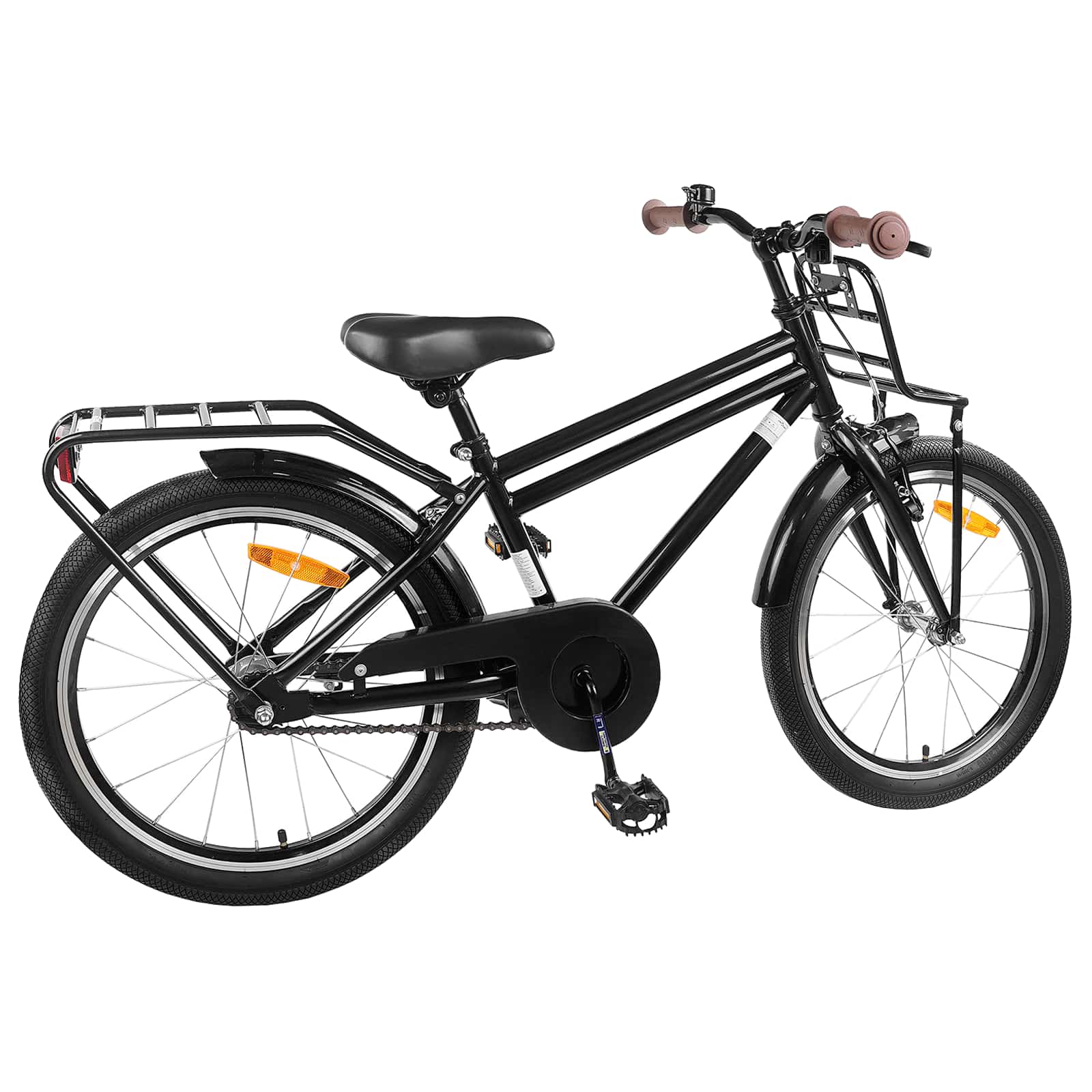 Kinderfahrrad 18 Zoll für 5-7 Jahre alt Schwarz