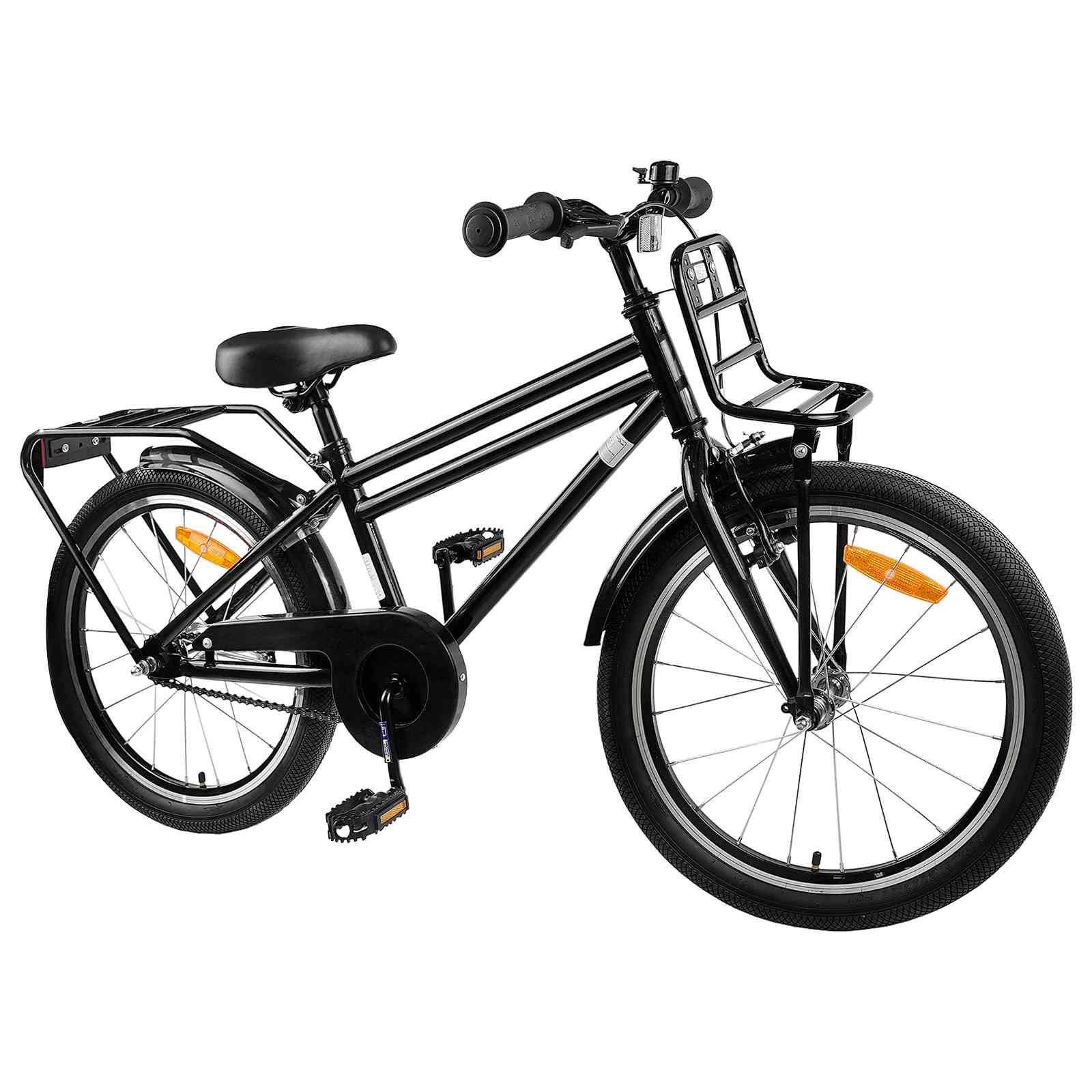 Kinderfahrrad 20 Zoll für 6-11 Jahre alt Schwarz