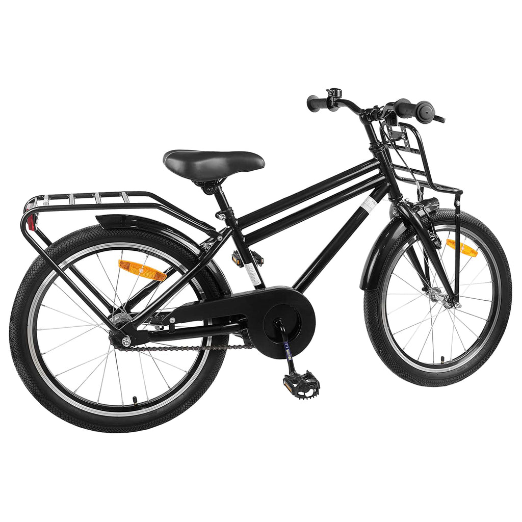 Kinderfahrrad 20 Zoll für 6-11 Jahre alt Schwarz