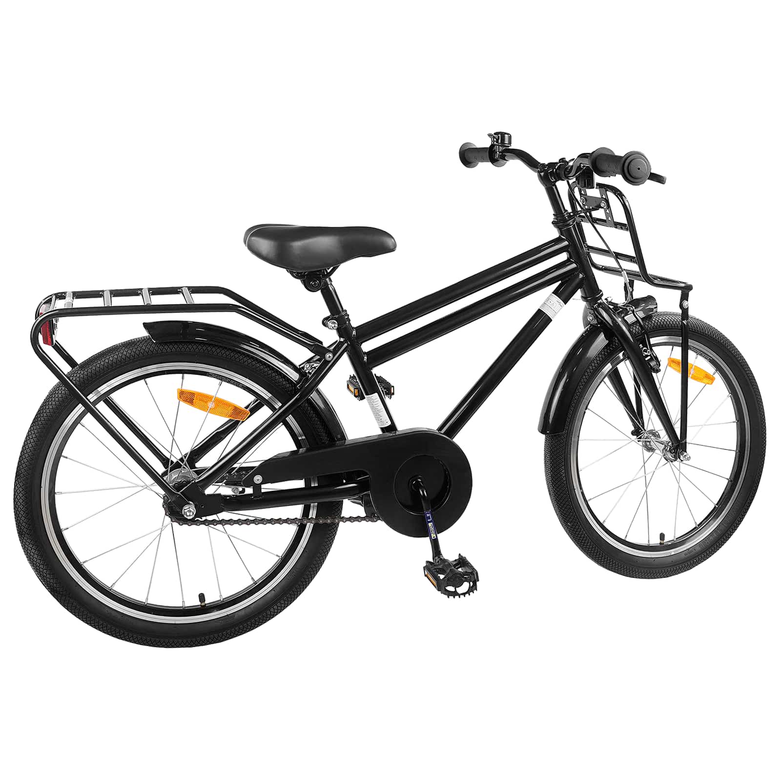 Kinderfahrrad 20 Zoll für 6-11 Jahre alt Schwarz