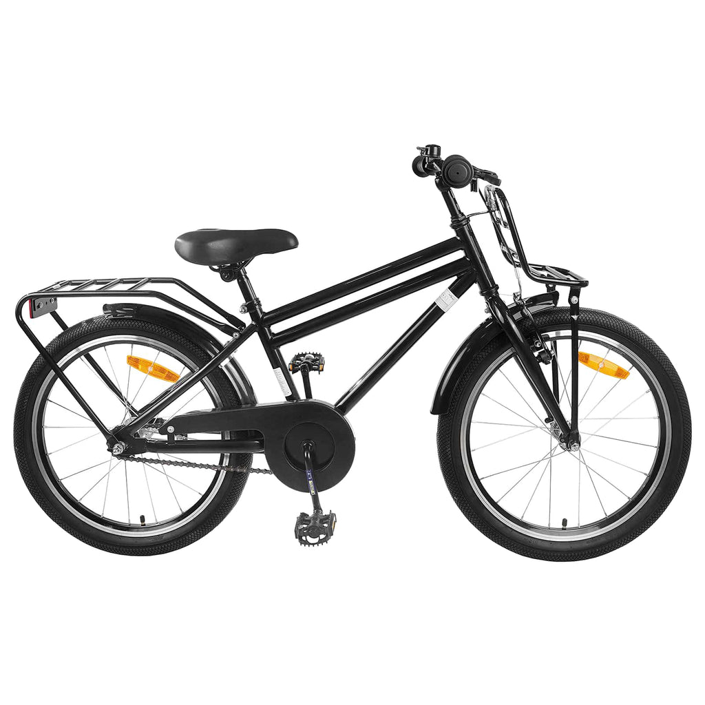Kinderfahrrad 20 Zoll für 6-11 Jahre alt Schwarz