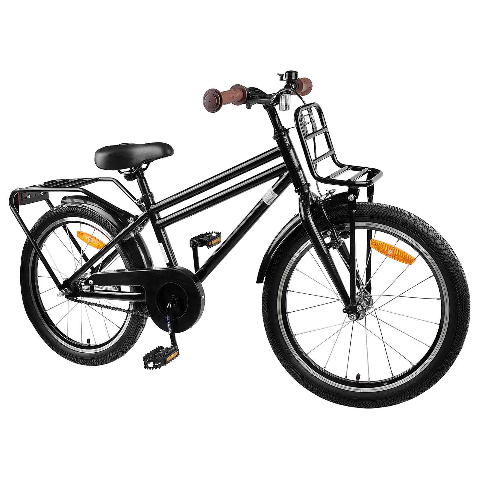 Kinderfahrrad 22 Zoll für 7-12 Jahre alt Schwarz