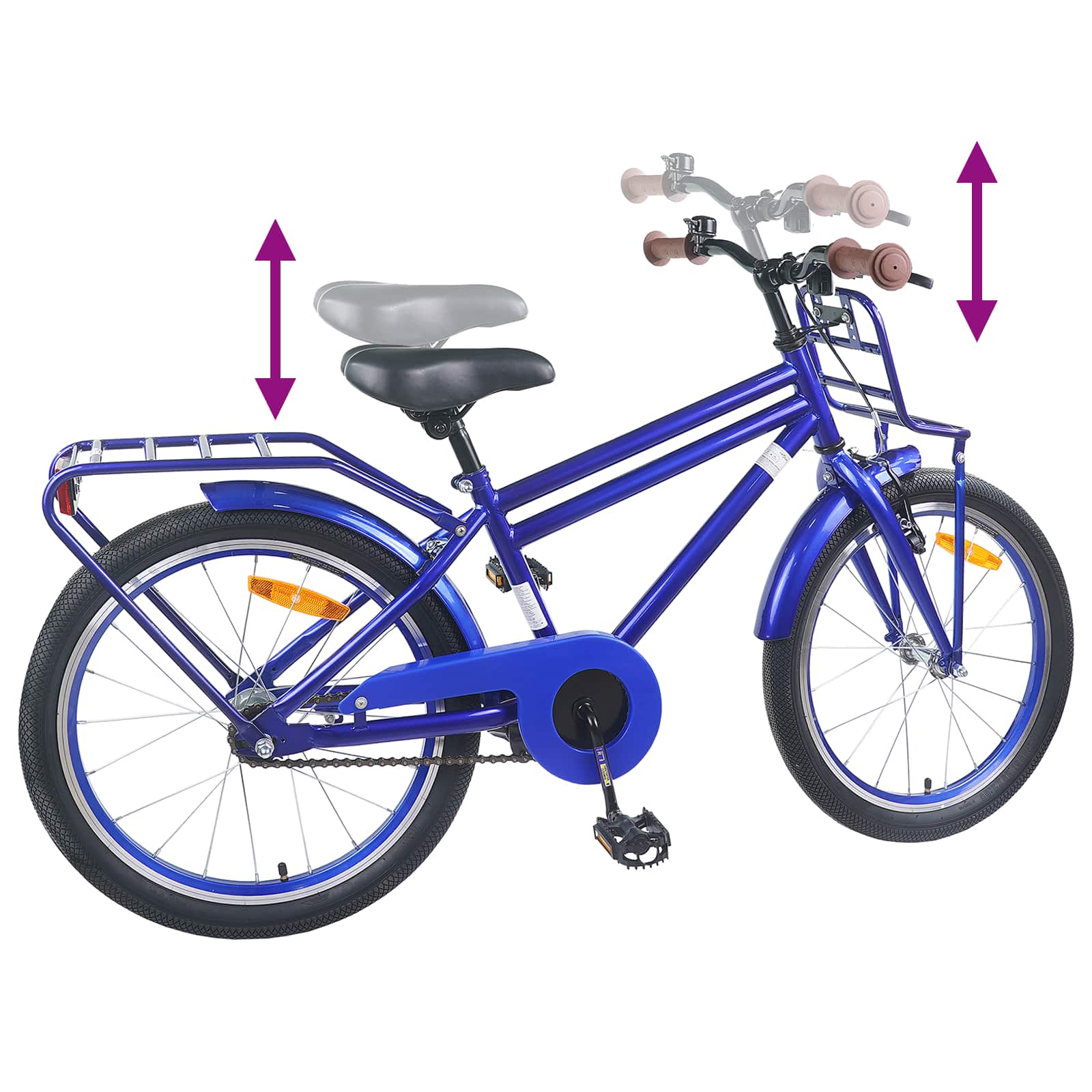 Kinderfahrrad 18 Zoll für 5-7 Jahre alt Dunkelblau