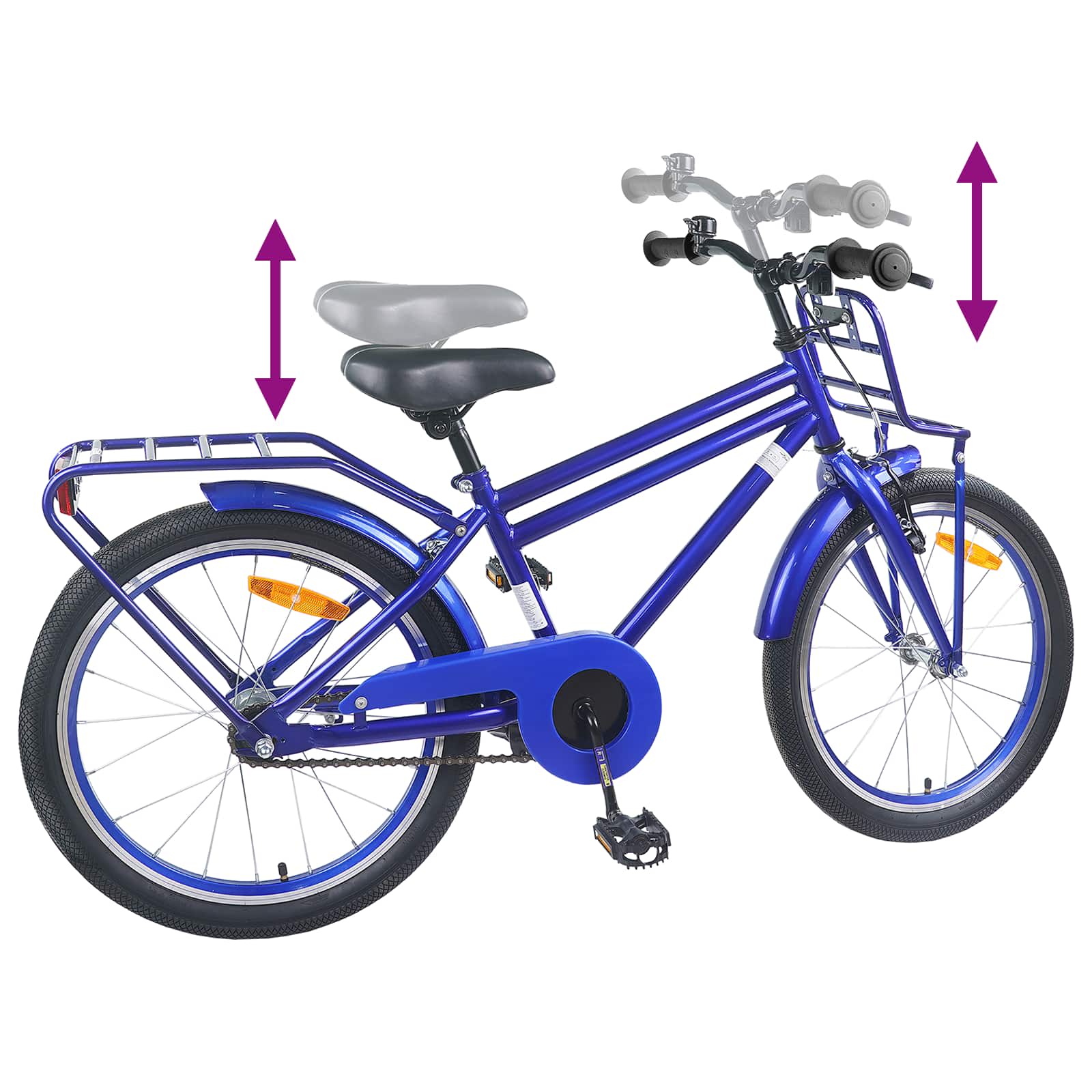 Kinderfahrrad 20 Zoll für 6-11 Jahre alt Dunkelblau