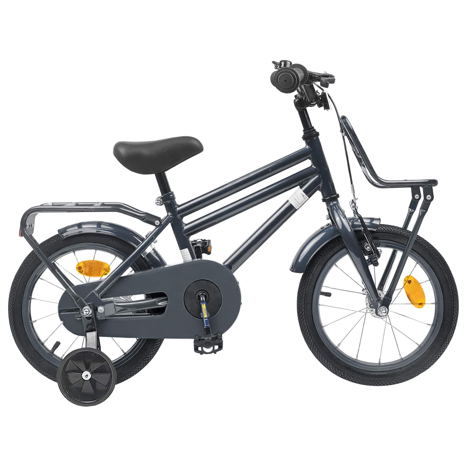 Kinderfahrrad 14 Zoll für 3-5 Jahre alt Dunkelgrau