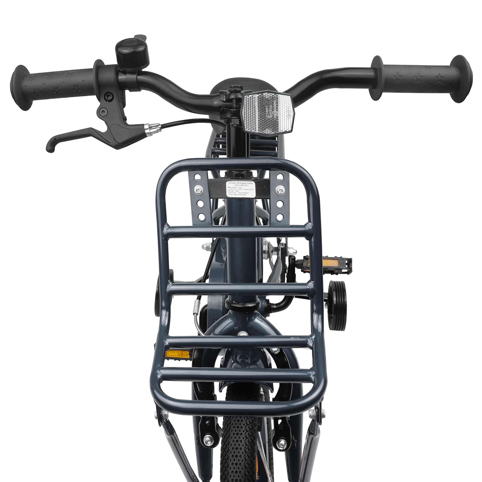 Kinderfahrrad 16 Zoll für 4-6 Jahre alt Dunkelgrau