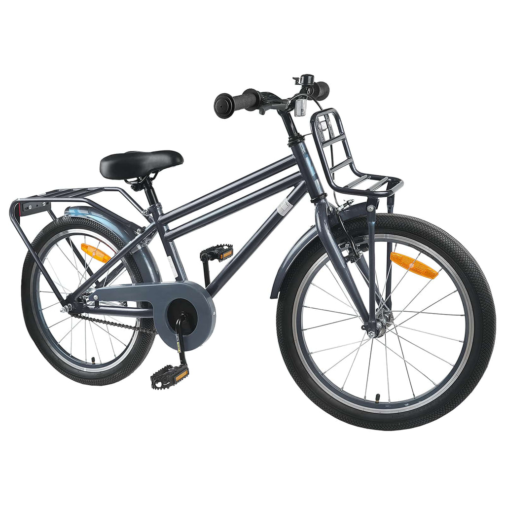 Kinderfahrrad 20 Zoll für 6-11 Jahre alt Dunkelgrau