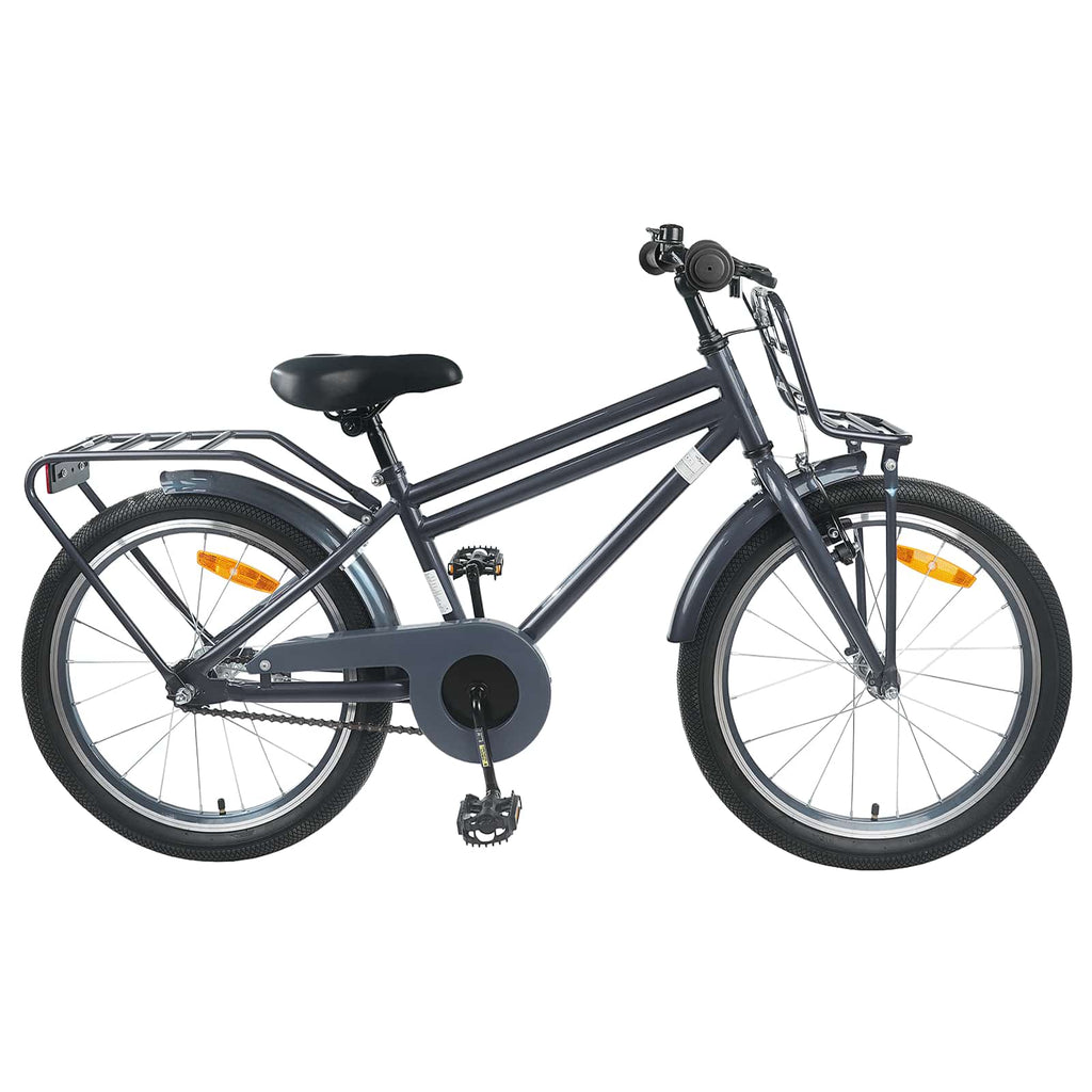 Kinderfahrrad 20 Zoll für 6-11 Jahre alt Dunkelgrau
