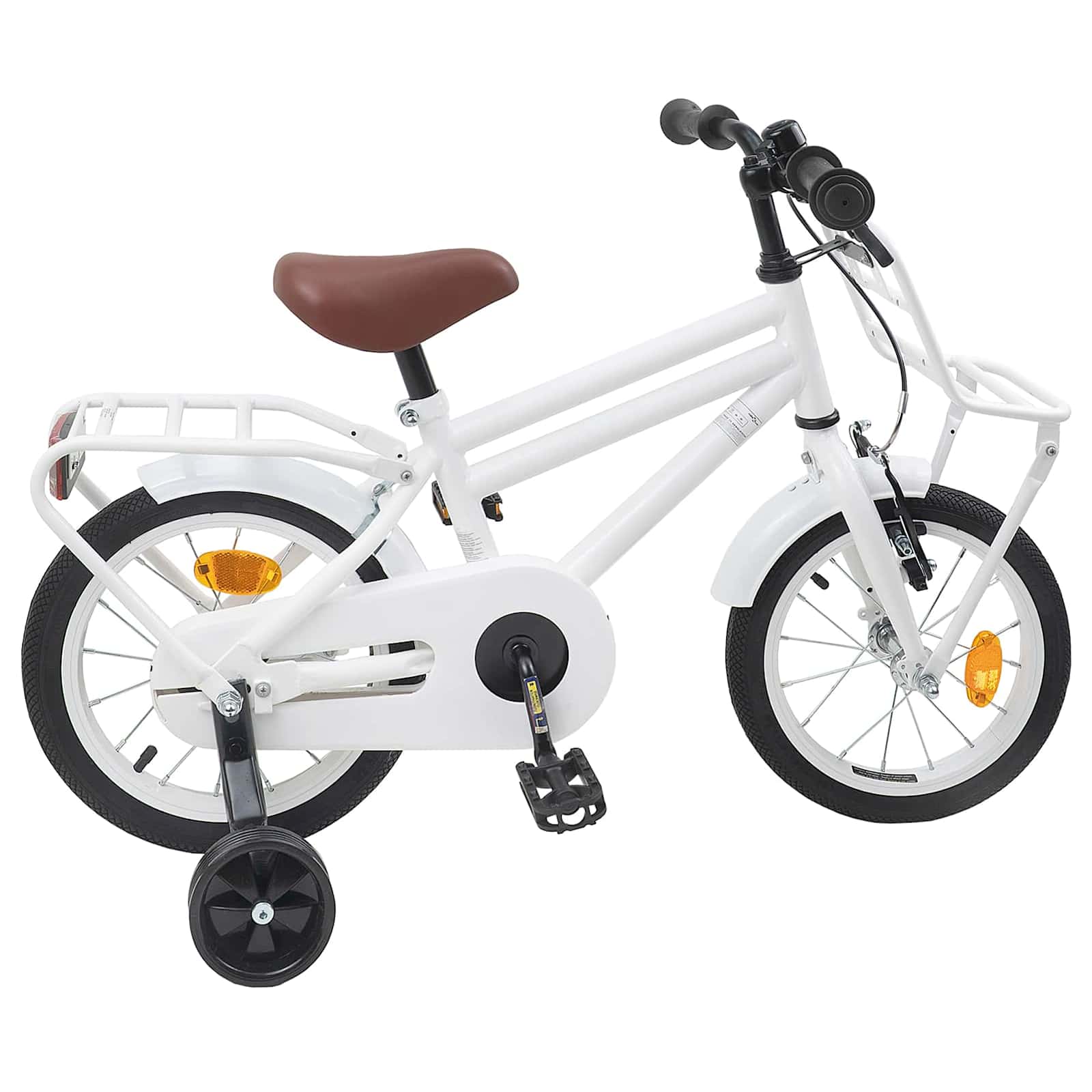 Kinderfahrrad 14 Zoll für 3-5 Jahre alt Weiß