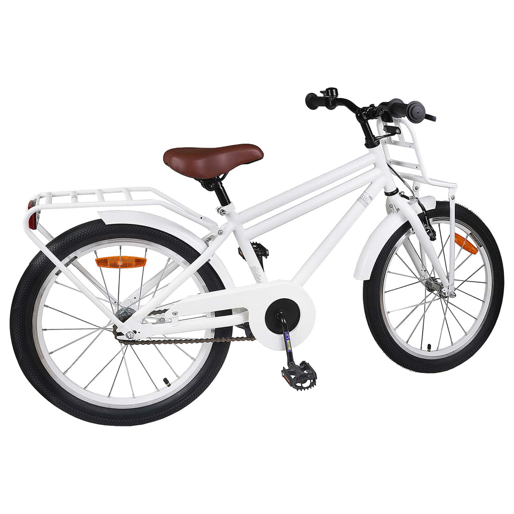 Kinderfahrrad 18 Zoll für 5-7 Jahre alt Weiß