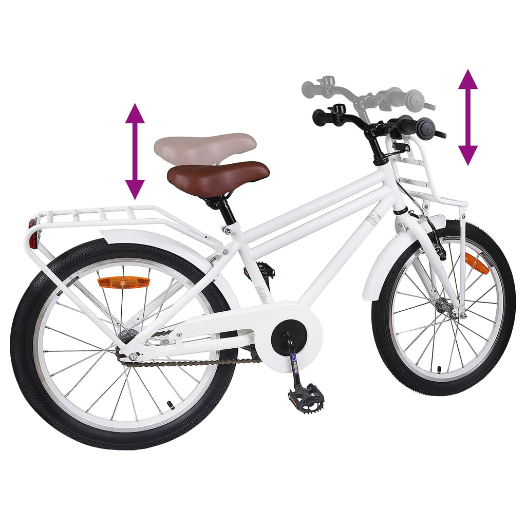 Kinderfahrrad 20 Zoll für 6-11 Jahre alt Weiß