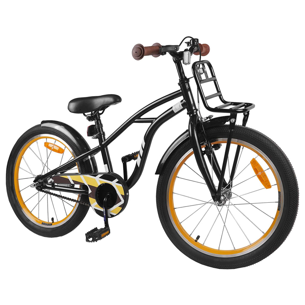 Kinderfahrrad 22 Zoll für 7-12 Jahre alt Schwarz